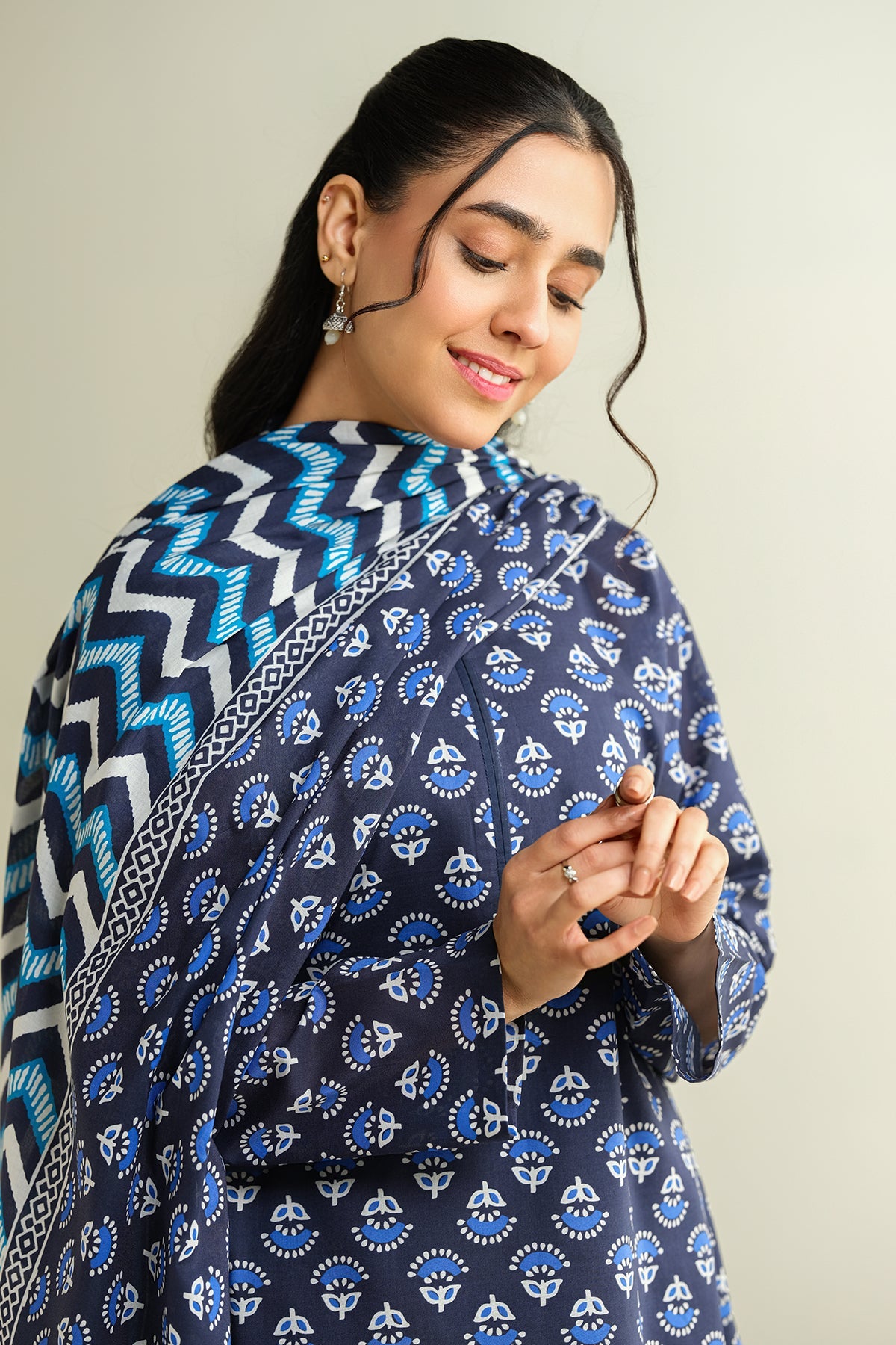 3 Piece - Printed Suit - X6130