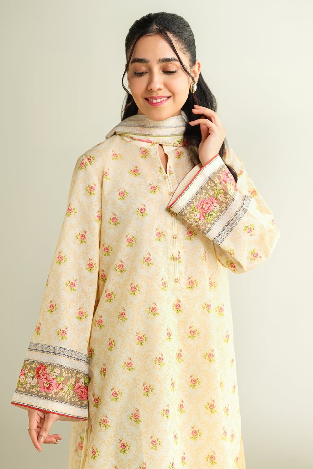 3 Piece - Printed Suit - X6136