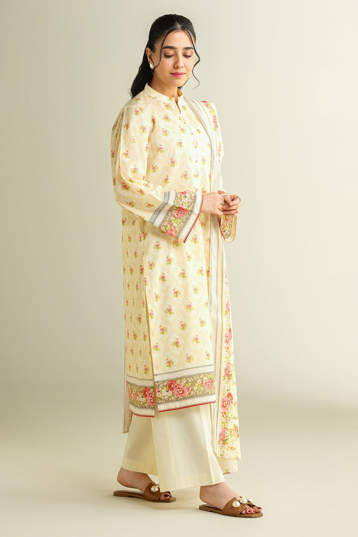 3 Piece - Printed Suit - X6136