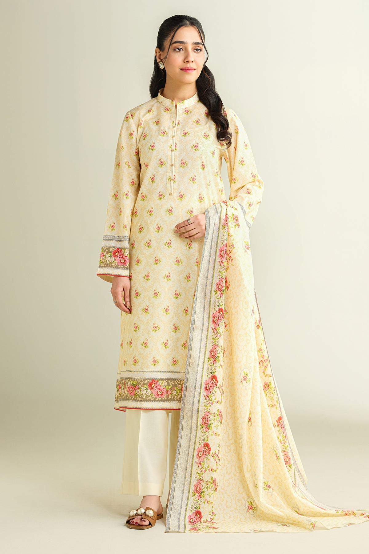 3 Piece - Printed Suit - X6136