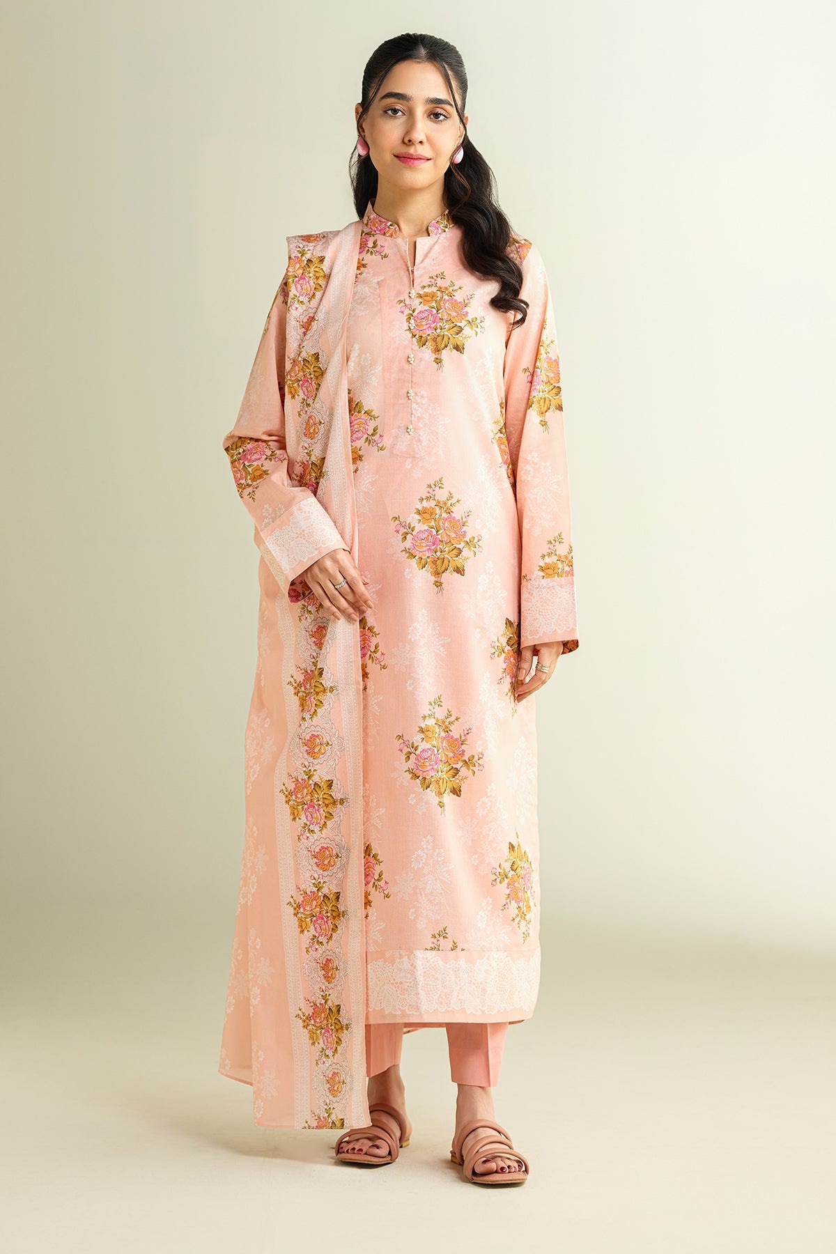 3 Piece - Printed Suit - X6138