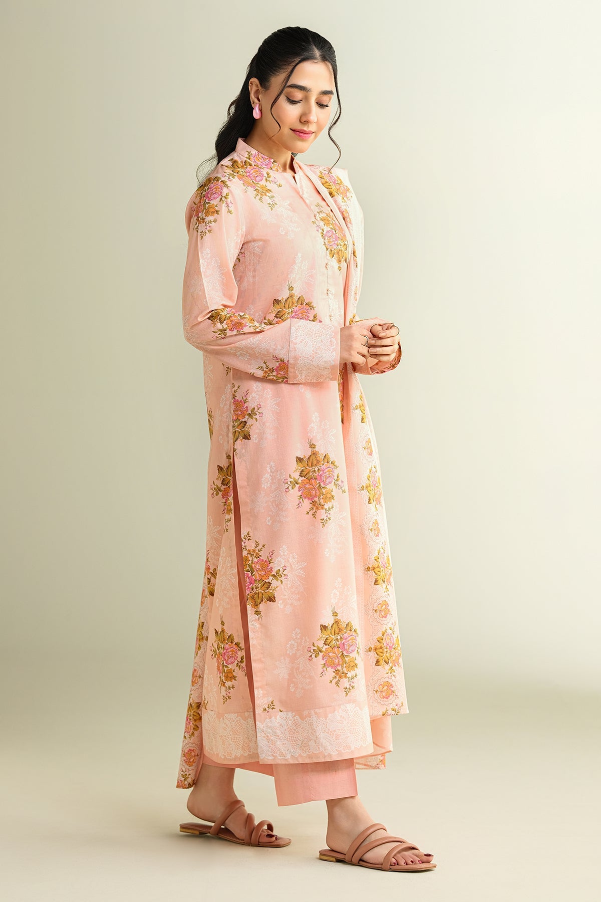 3 Piece - Printed Suit - X6138