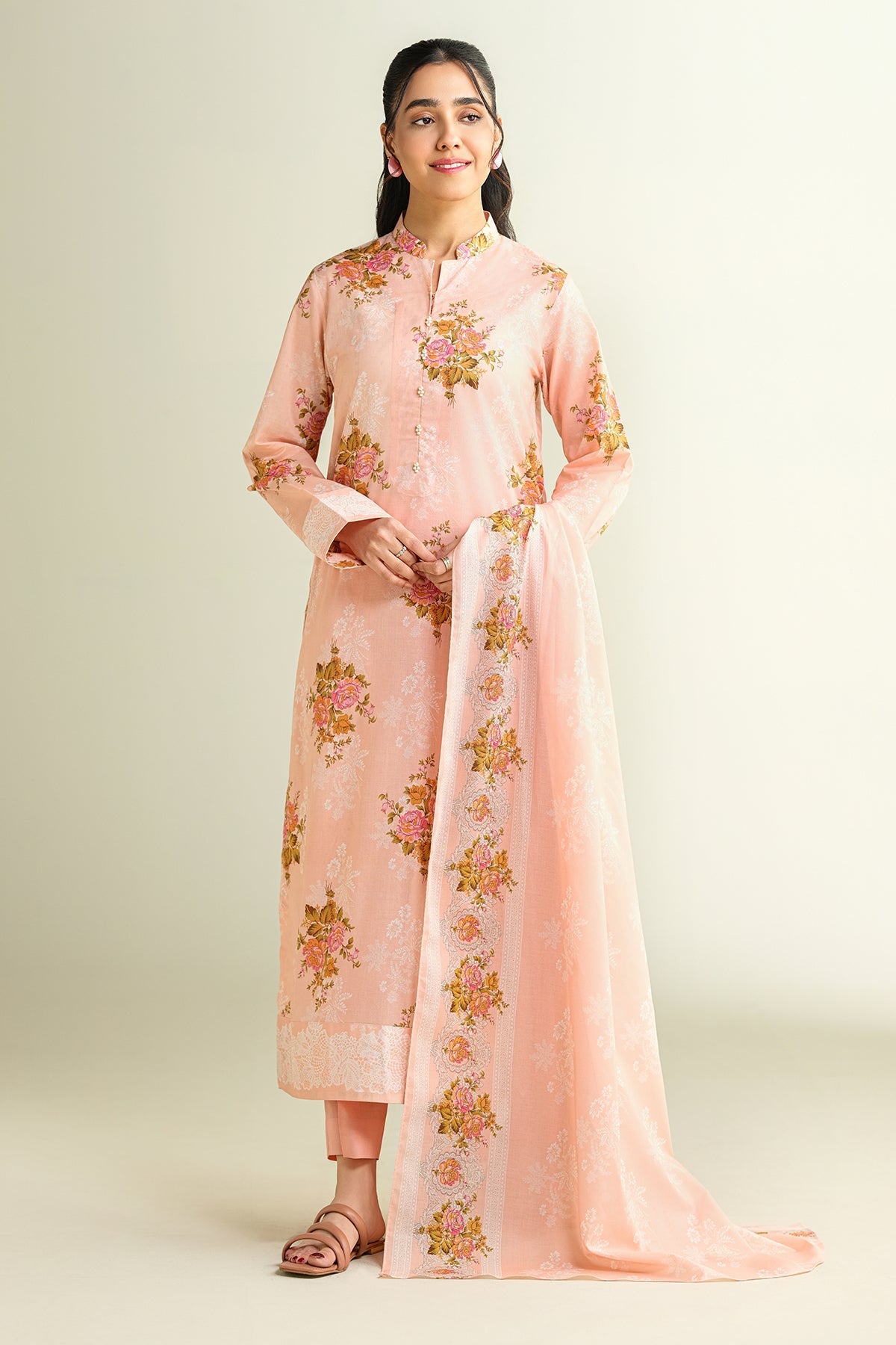 3 Piece - Printed Suit - X6138