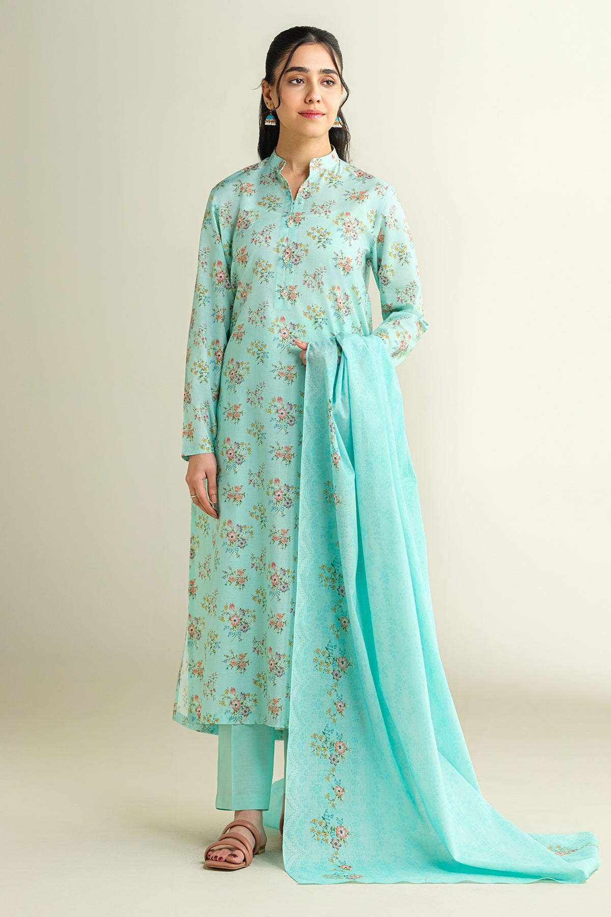 3 Piece - Printed Suit - X6151