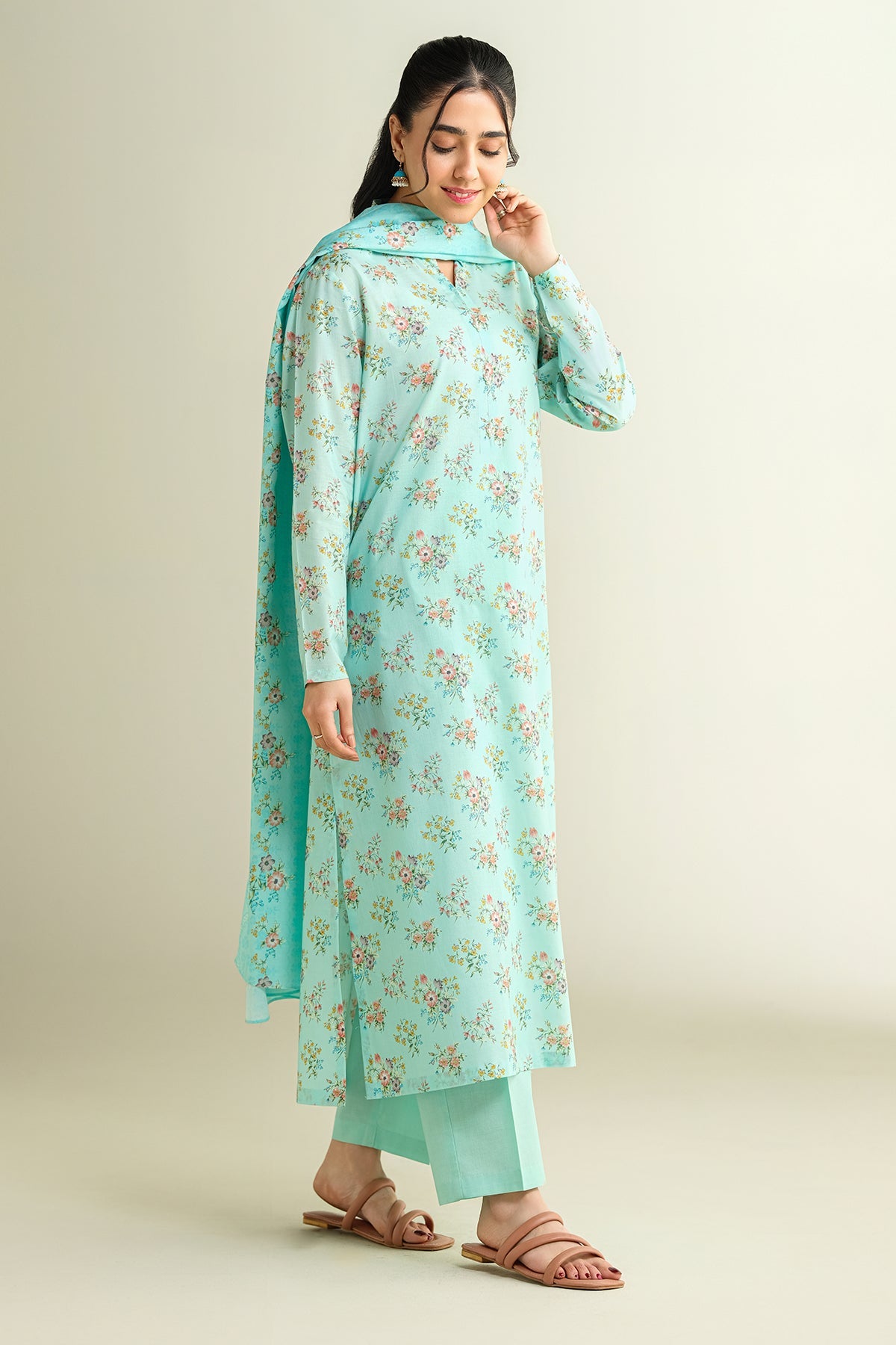 3 Piece - Printed Suit - X6151