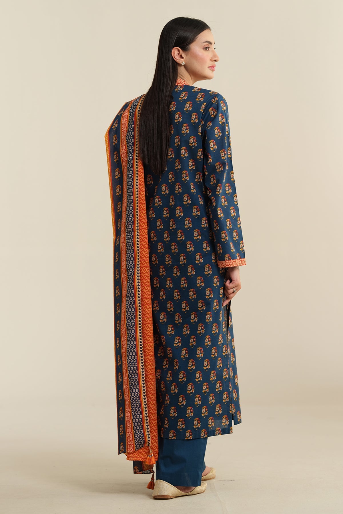 3 Piece - Printed Suit - X6215