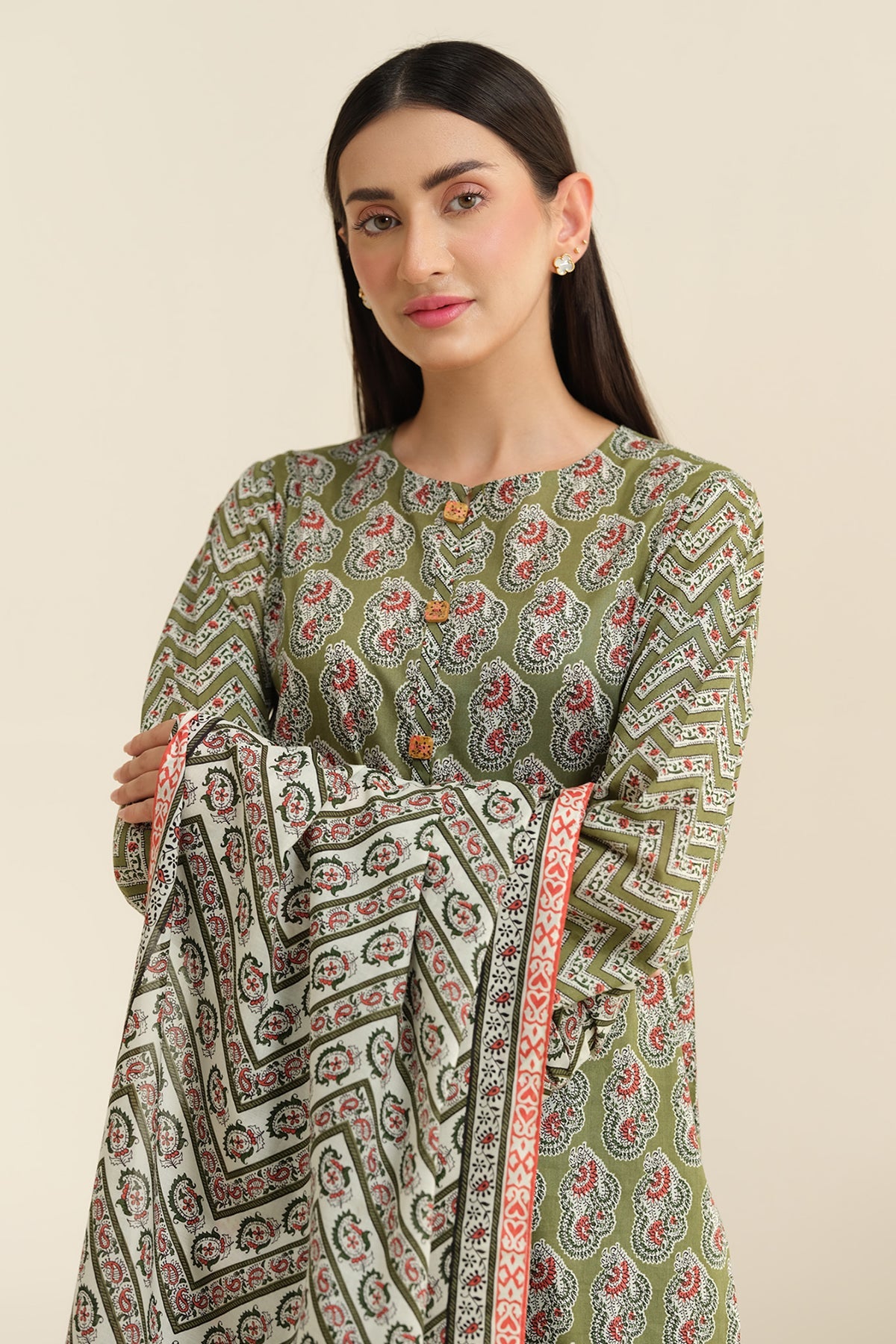 3 Piece - Printed Suit - X6220
