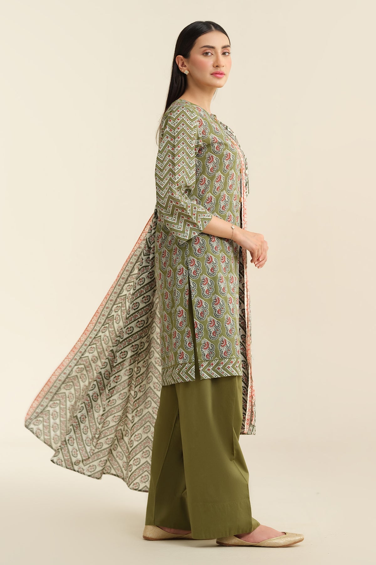 3 Piece - Printed Suit - X6220