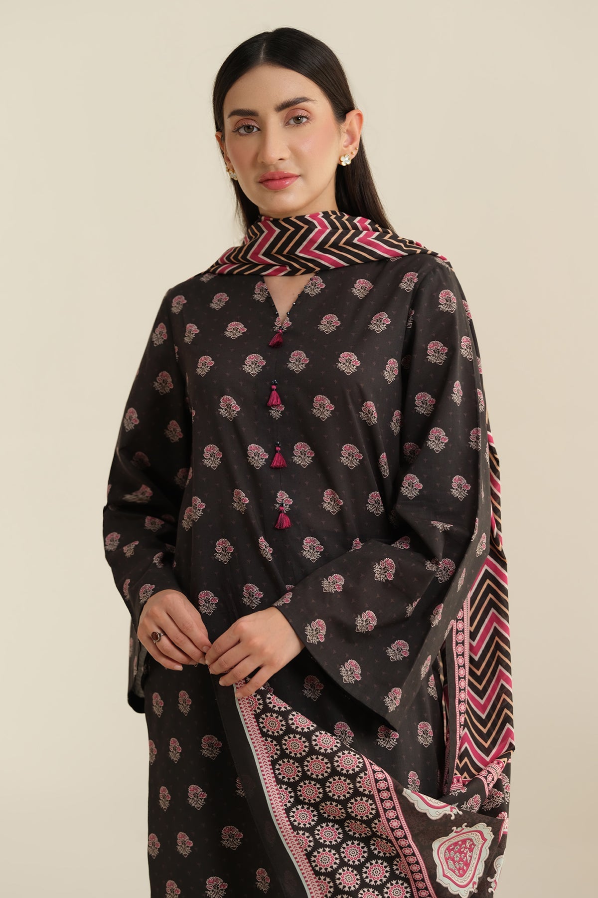 3 Piece - Printed Suit - X6229