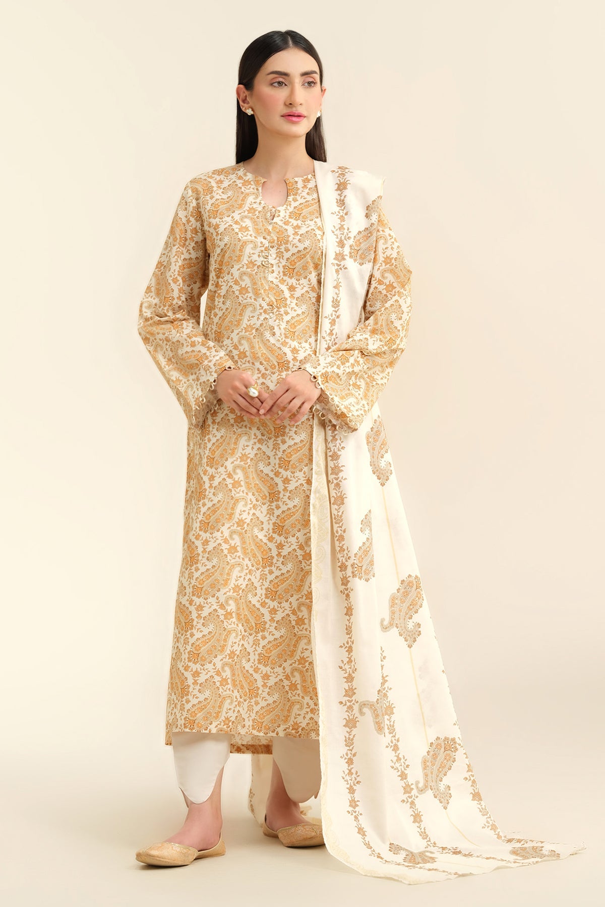 3 Piece - Printed Suit - X6242