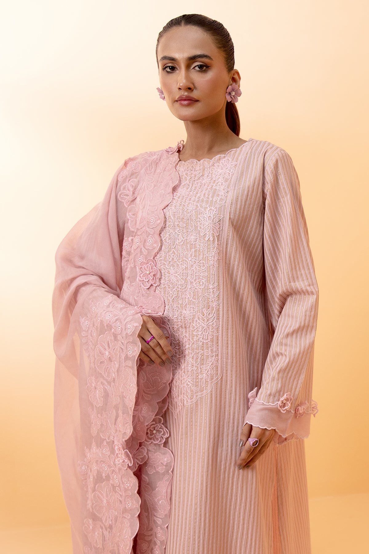 3 Piece Cotton Lawn Suit - C5773-75