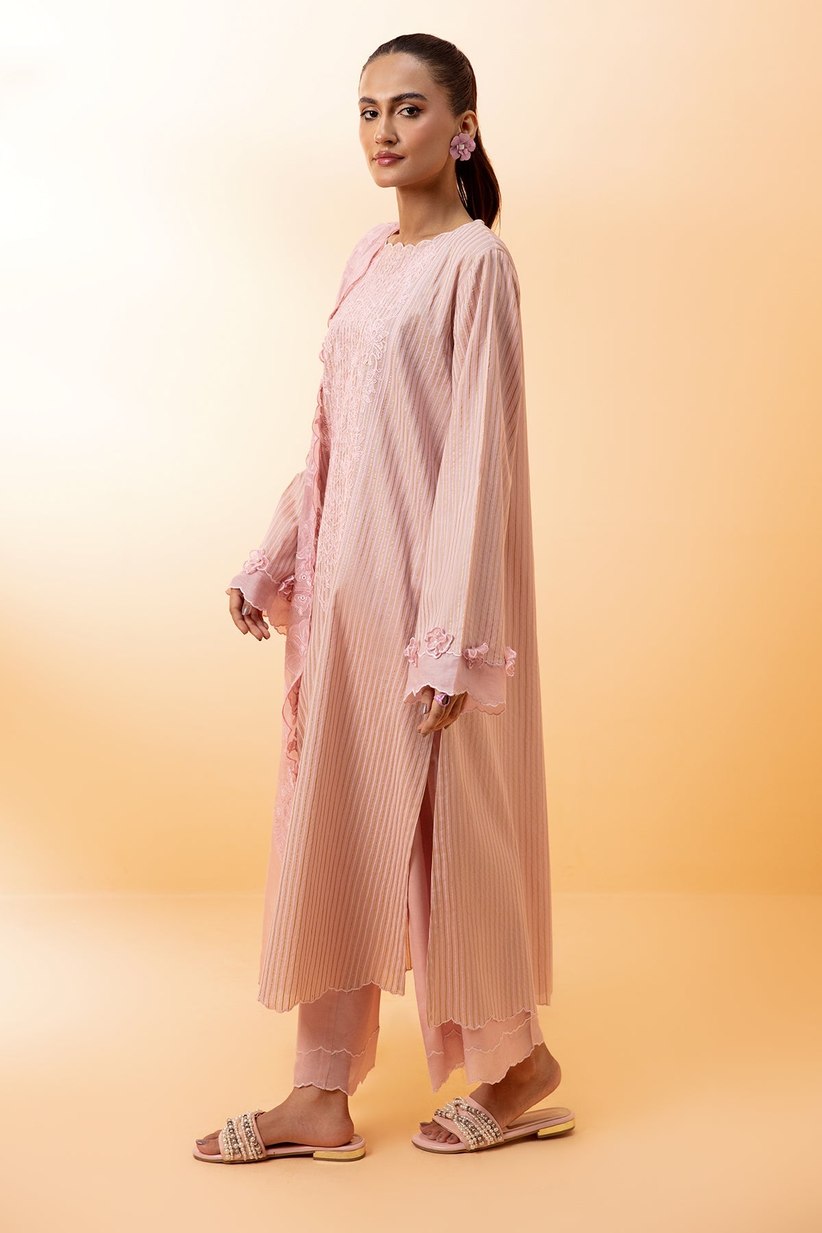 3 Piece Cotton Lawn Suit - C5773-75