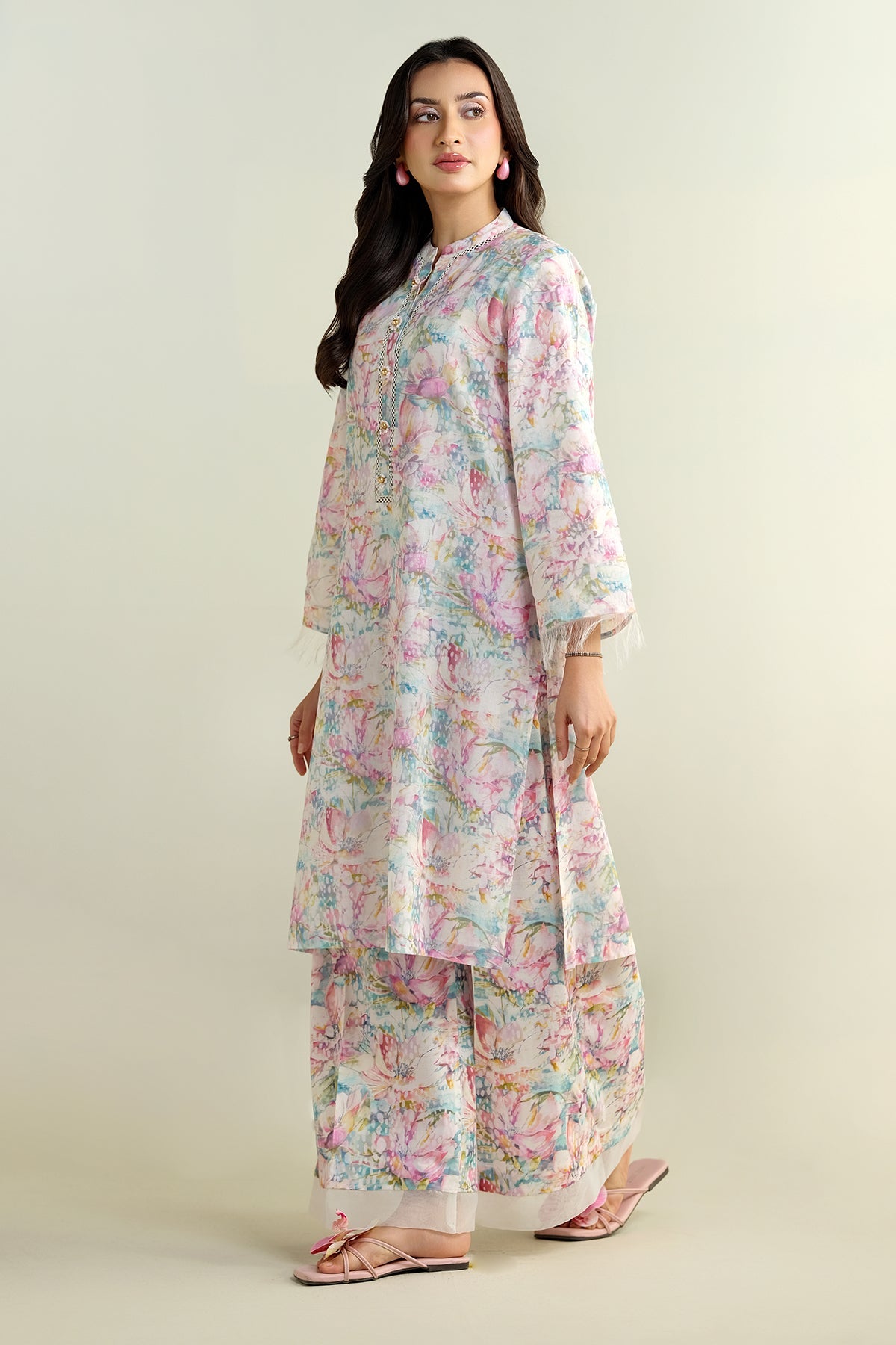 2 Piece - Printed Suit - C6116