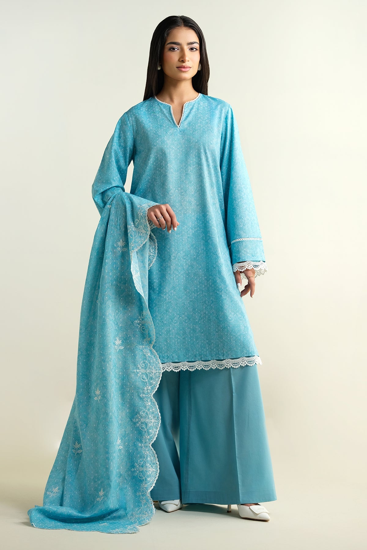 2 Piece - Embroidered Suit - C6205