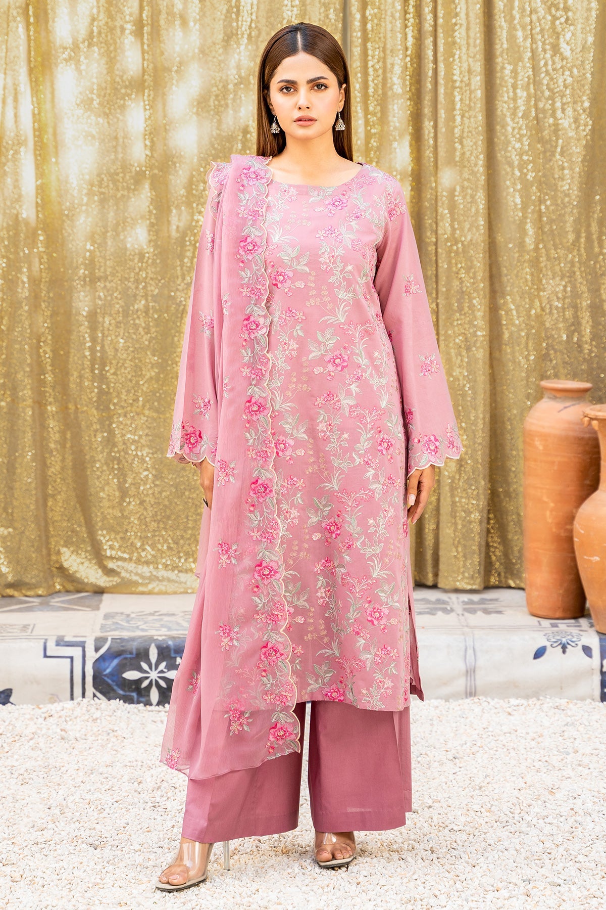 3 Piece Swiss Lawn Suit - E1329-35
