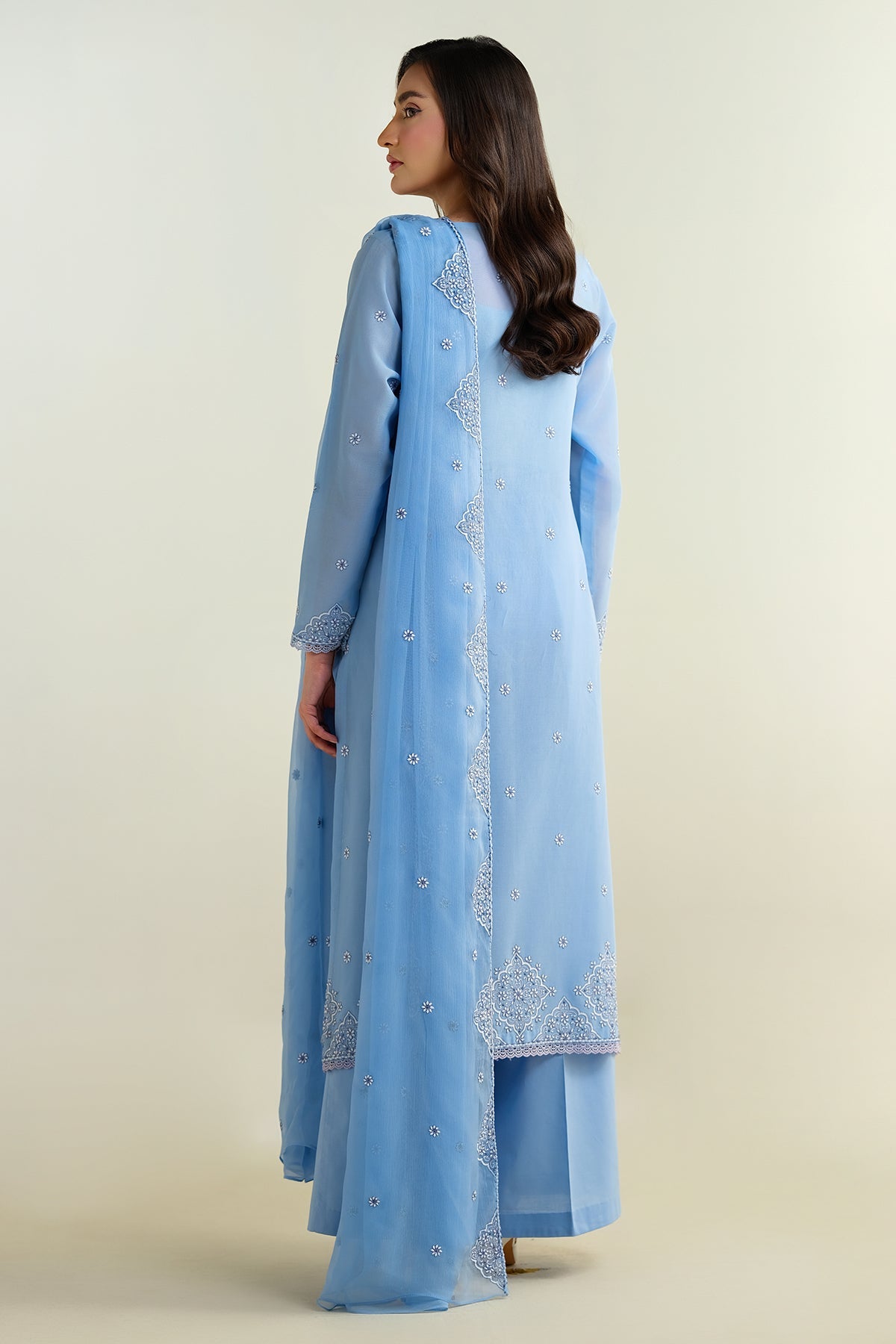 3 Piece - Embroidered Suit - E1625