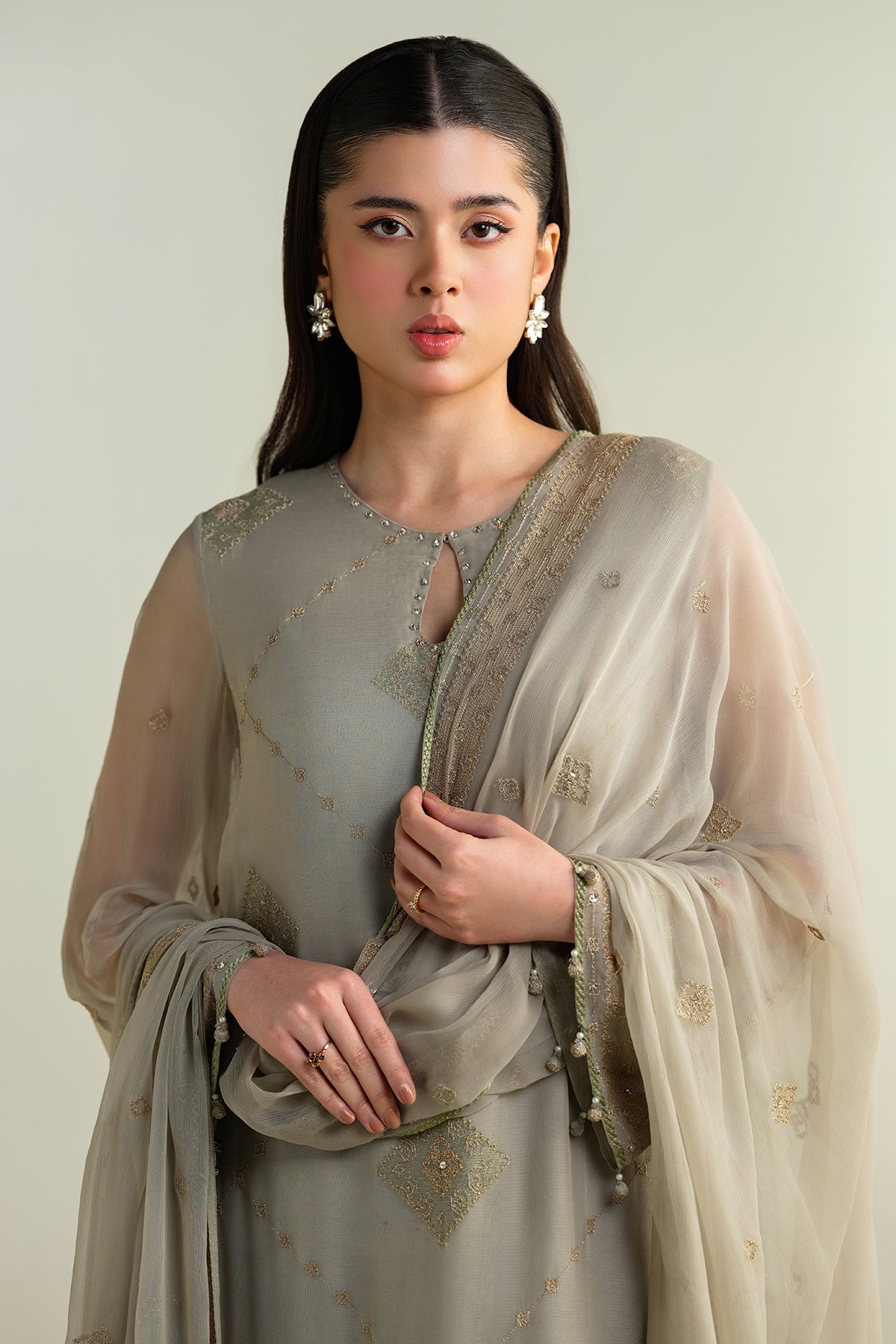3 Piece - Embellished Suit - E1635