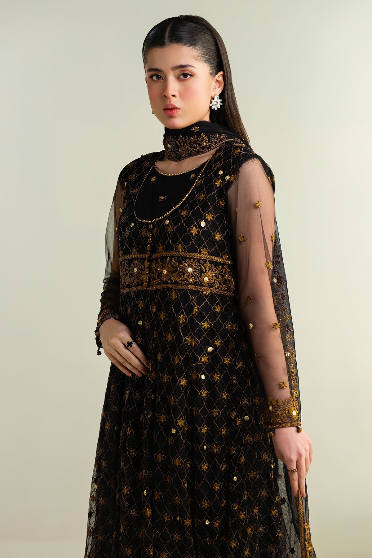4 Piece - Embellished Suit - E1668