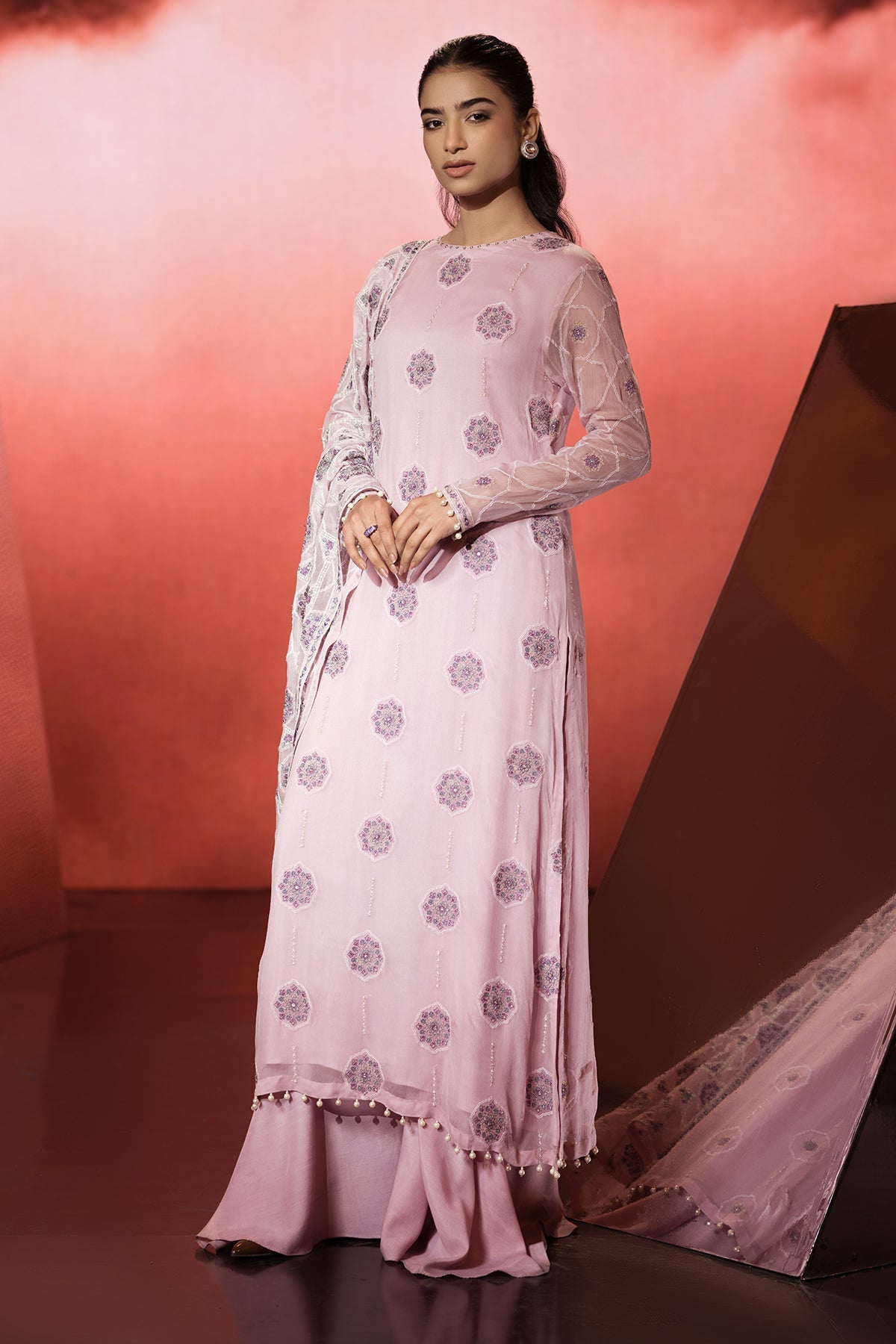 3 Piece - Embellished Suit - E1685
