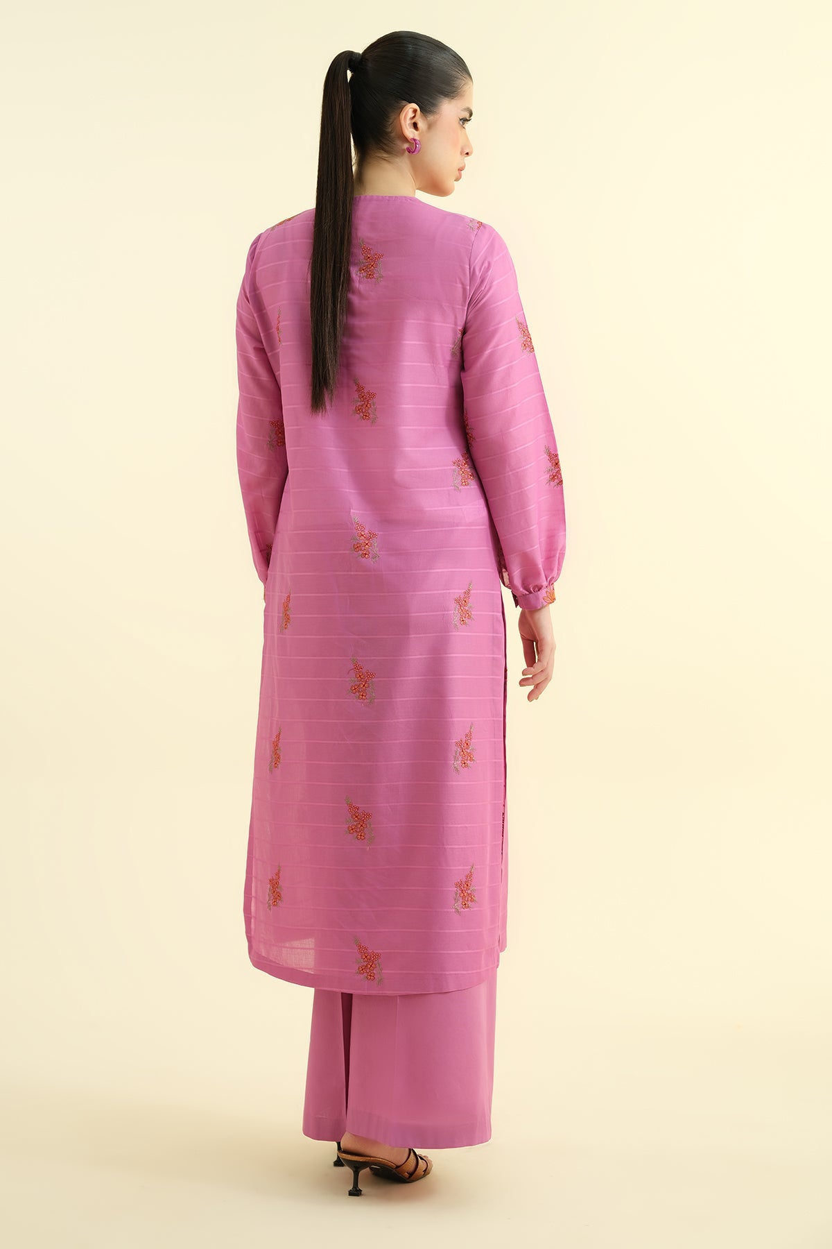 2 Piece - Embroidered Suit - E1712