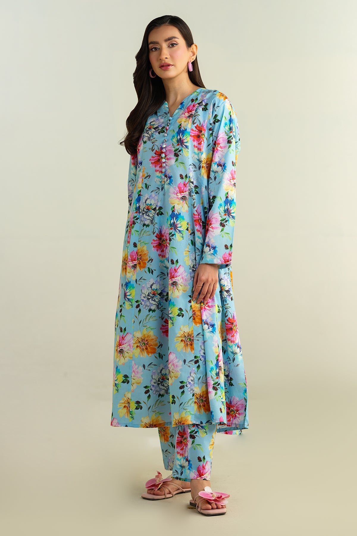 2 Piece- Printed Suit-KPS25-P3211