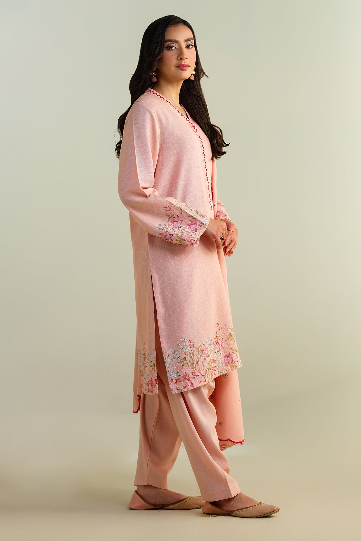 3 Piece - Embroidered Suit - KPW24-P3061-61