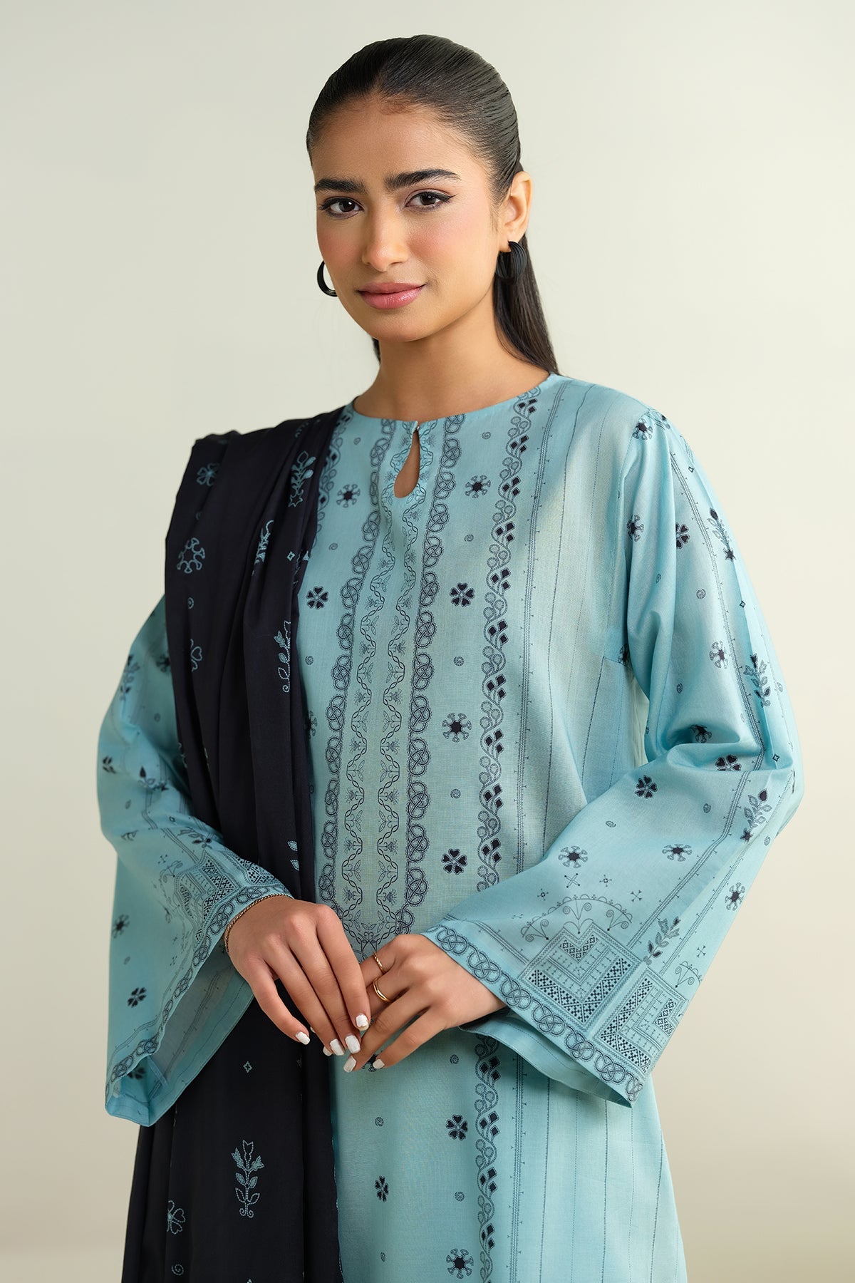 3 Piece - Printed Suit - X6128
