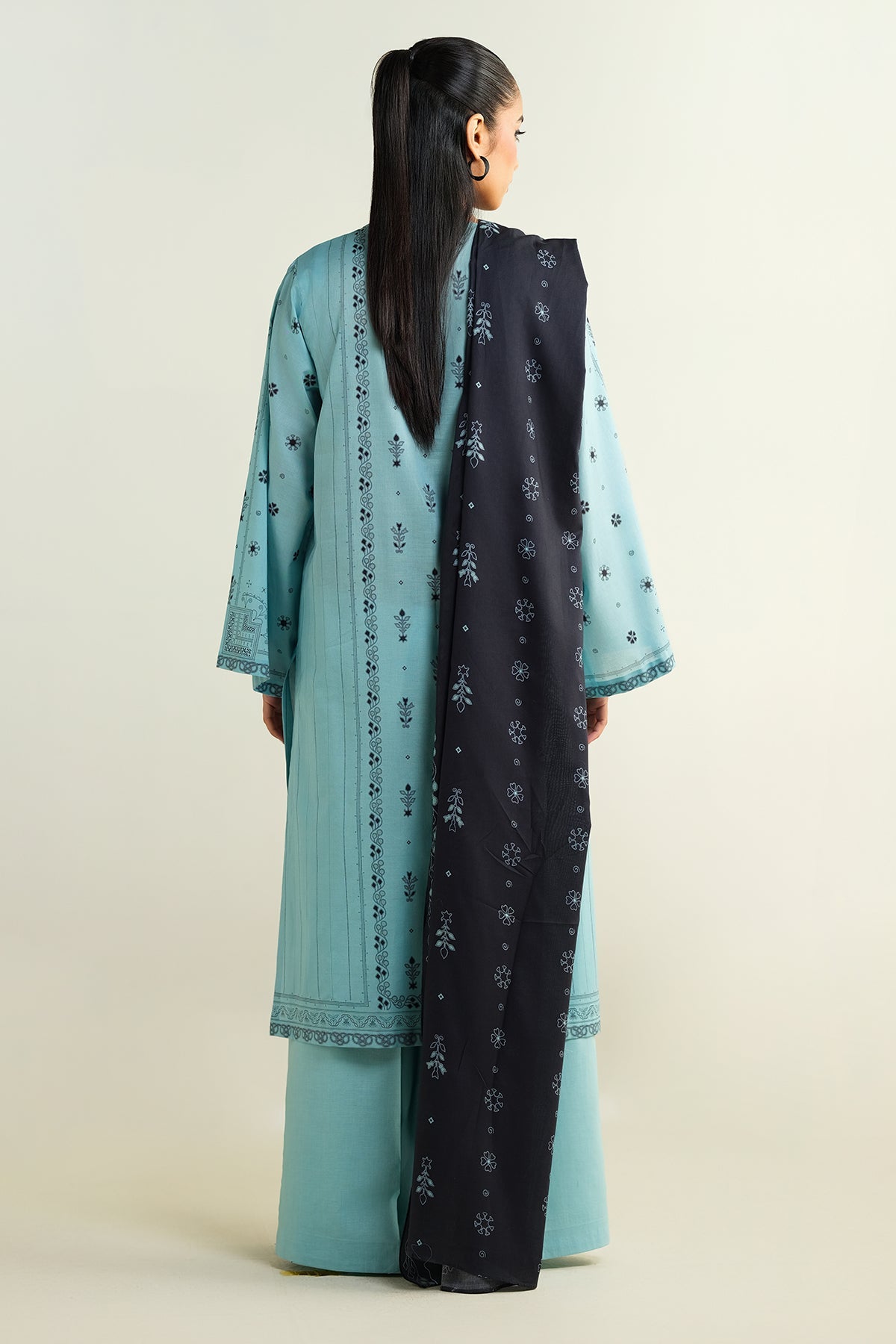 3 Piece - Printed Suit - X6128