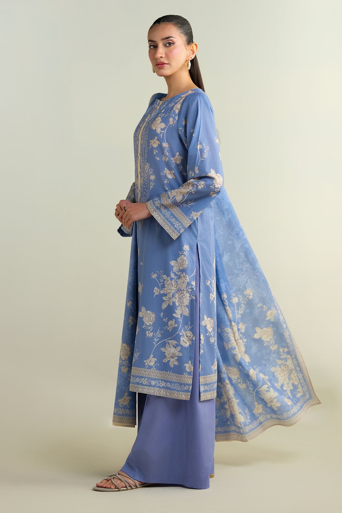 3 Piece - Printed Suit - X6131