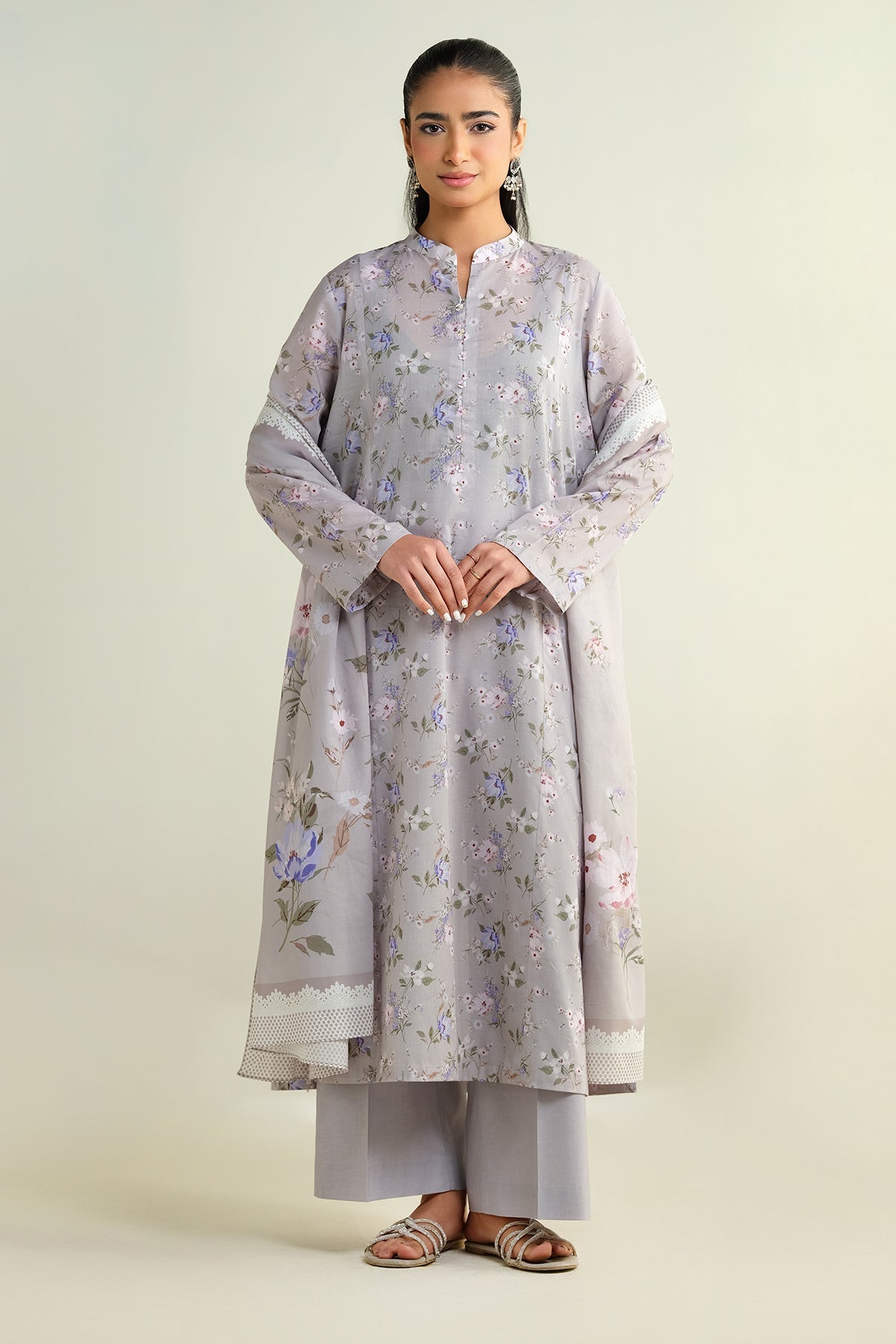 3 Piece - Printed Suit - X6132