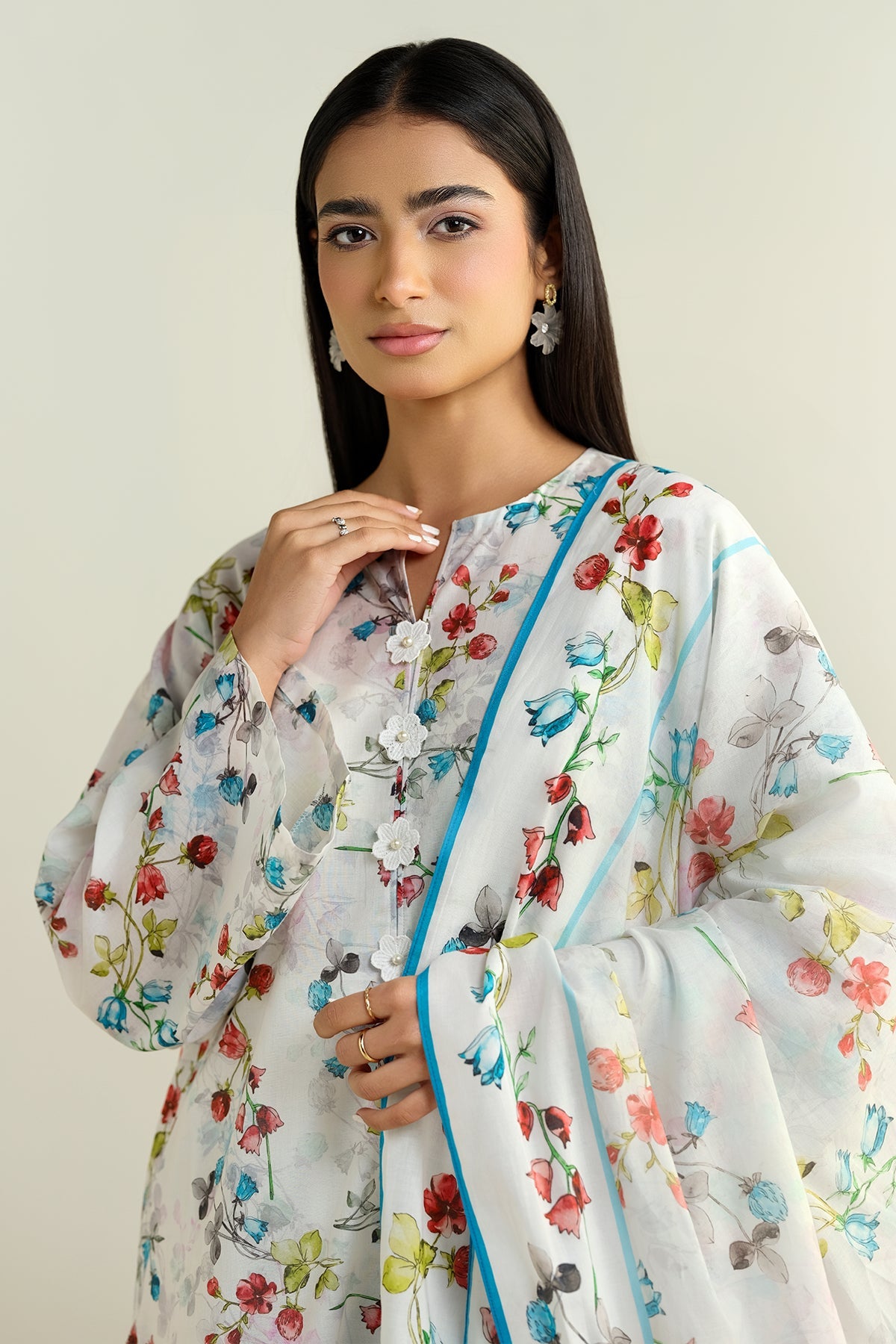 3 Piece - Printed Suit - X6133