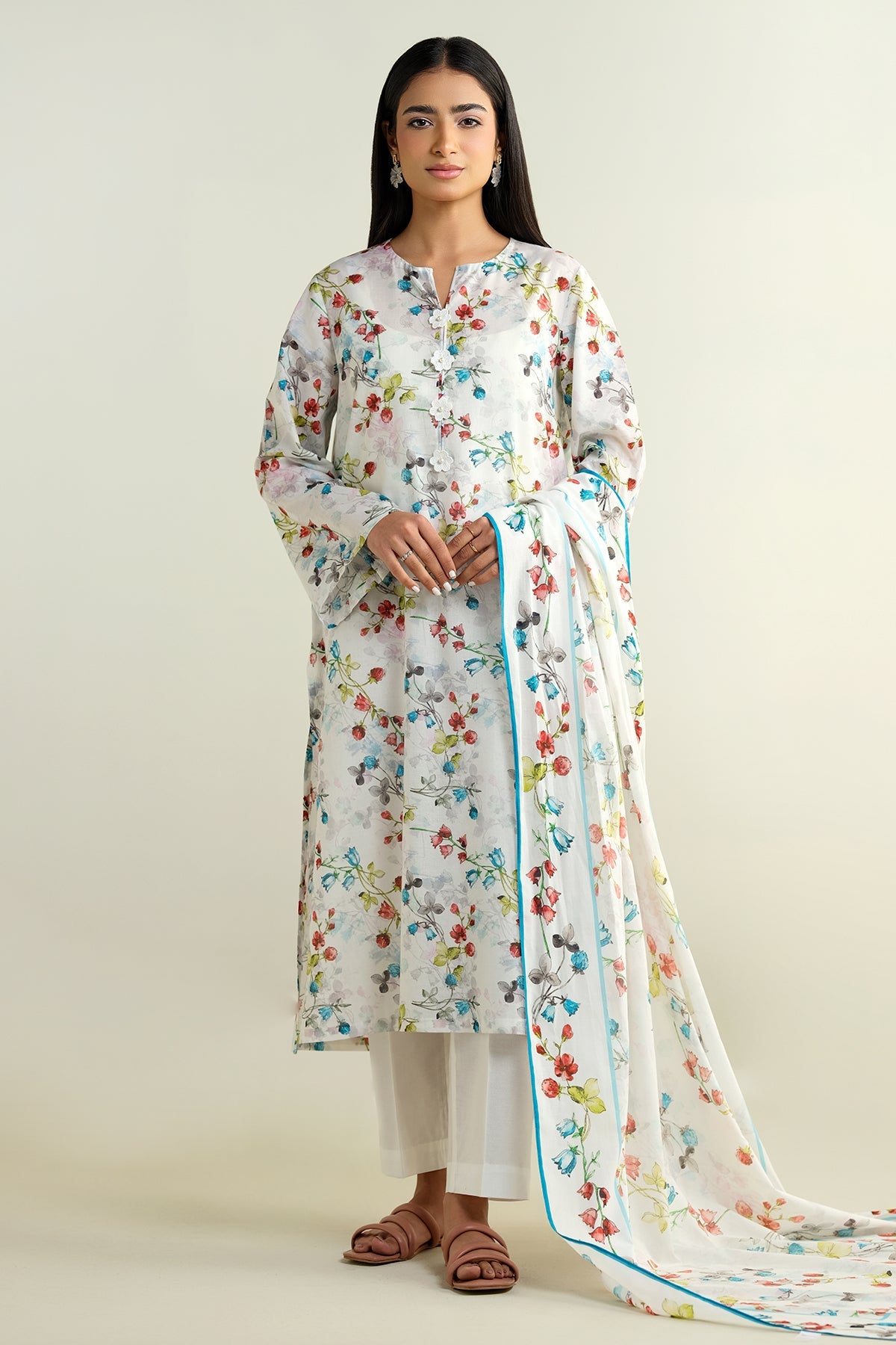 3 Piece - Printed Suit - X6133