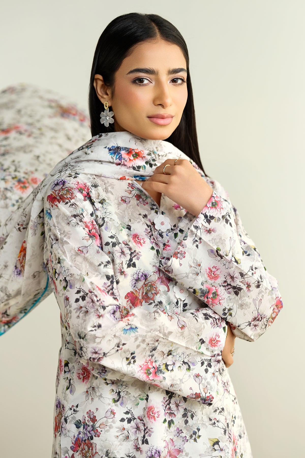 3 Piece - Printed Suit - X6134