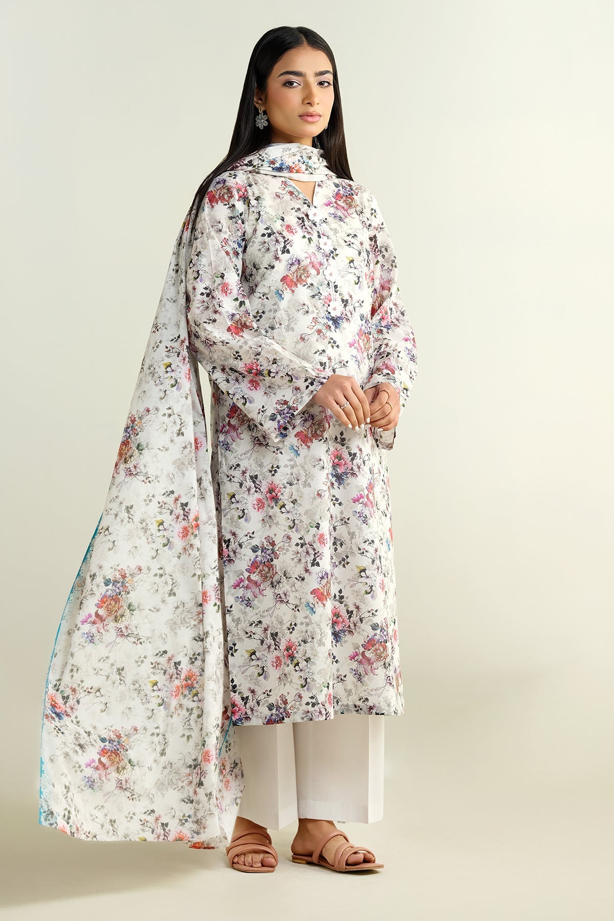3 Piece - Printed Suit - X6134