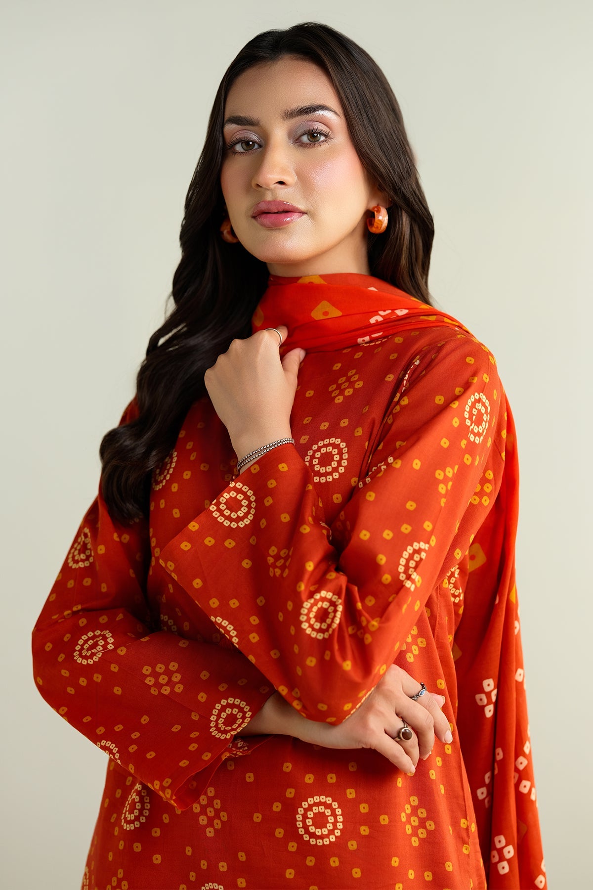 3 Piece - Printed Suit - X6135