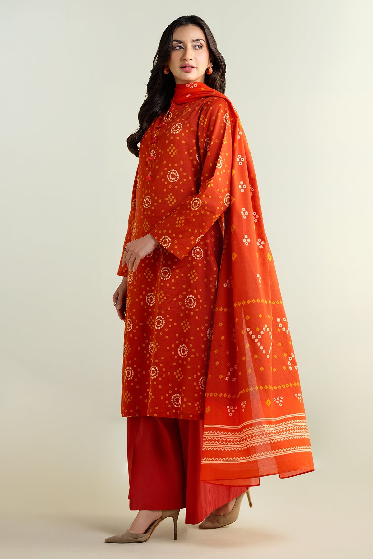 3 Piece - Printed Suit - X6135