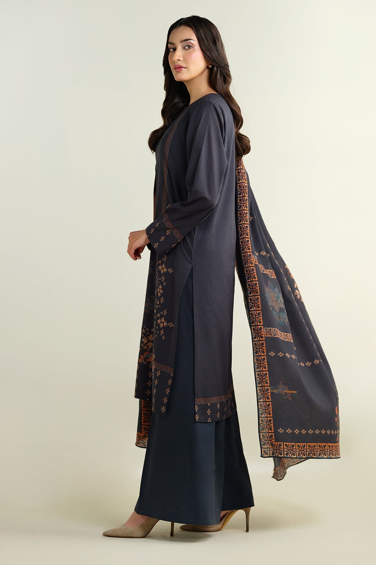 3 Piece - Printed Suit - X6137