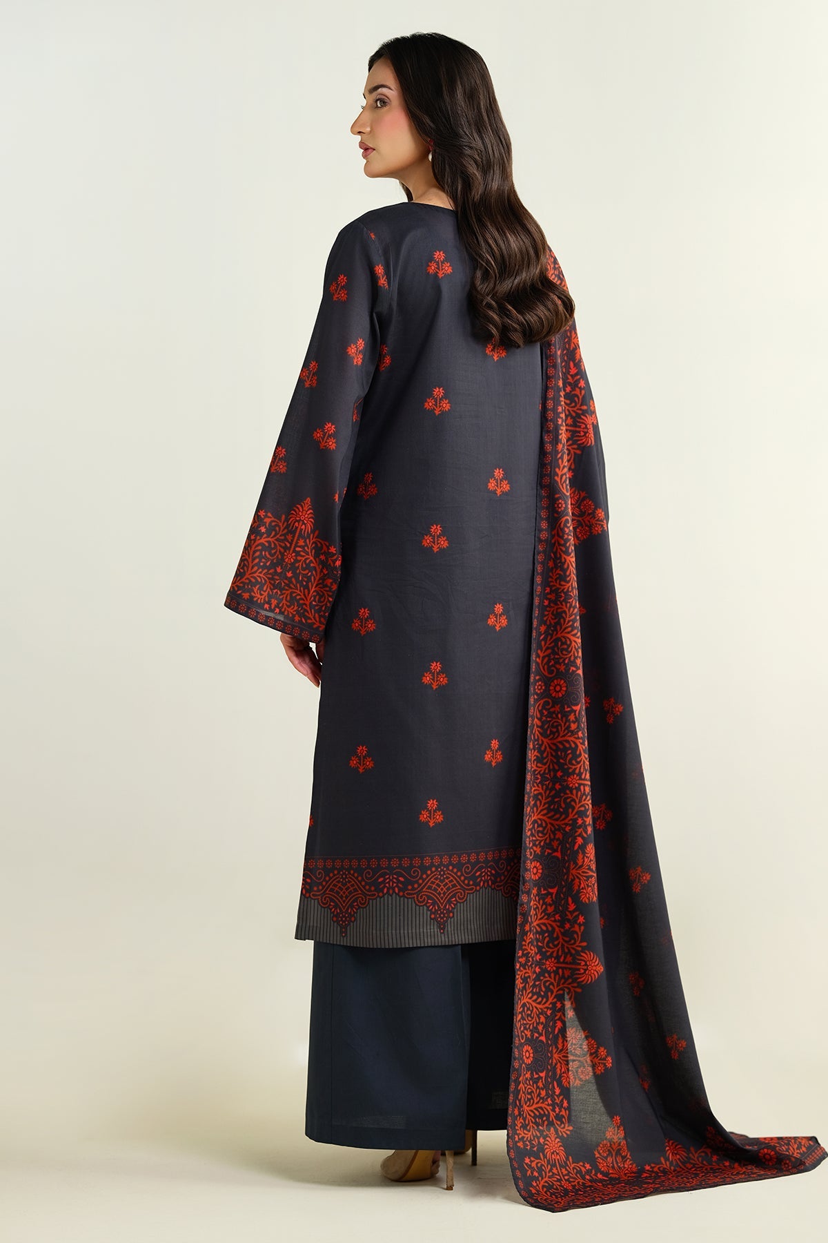 3 Piece - Printed Suit - X6139