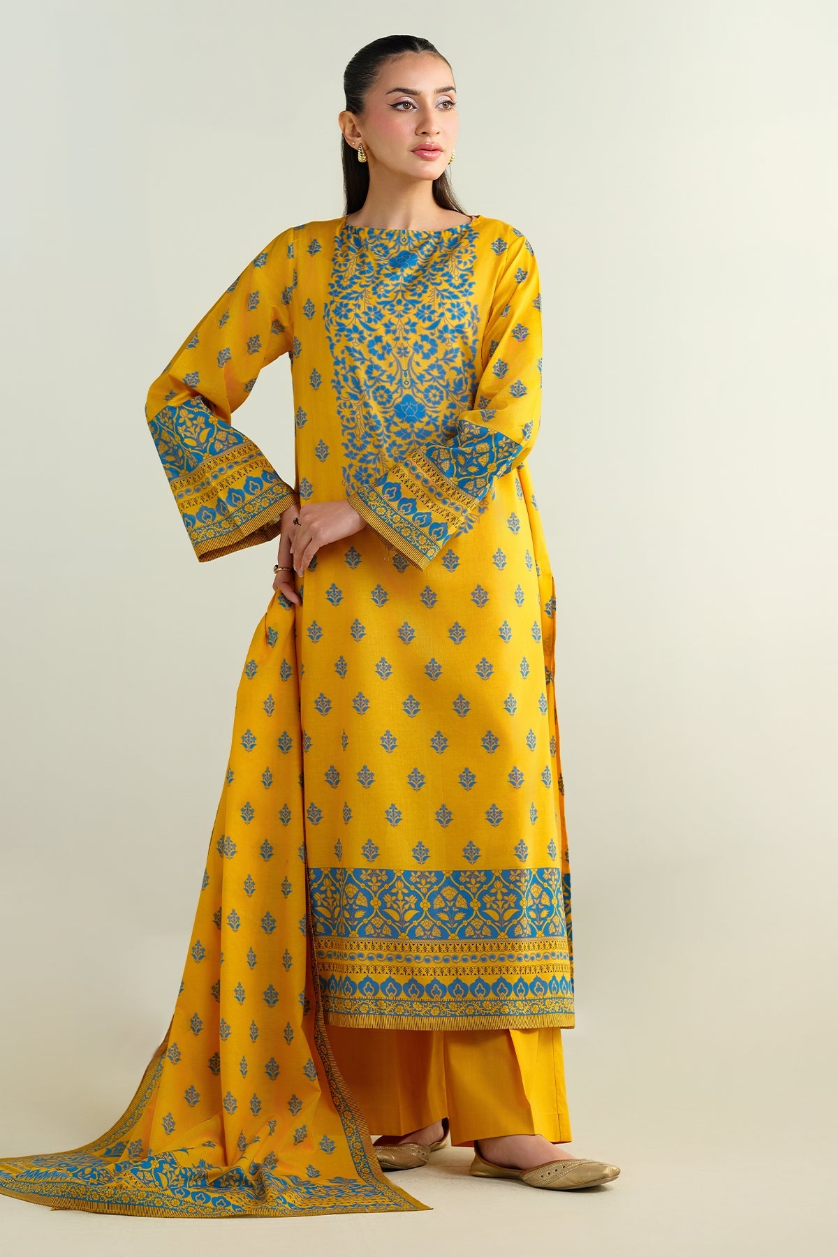 3 Piece - Printed Suit - X6140