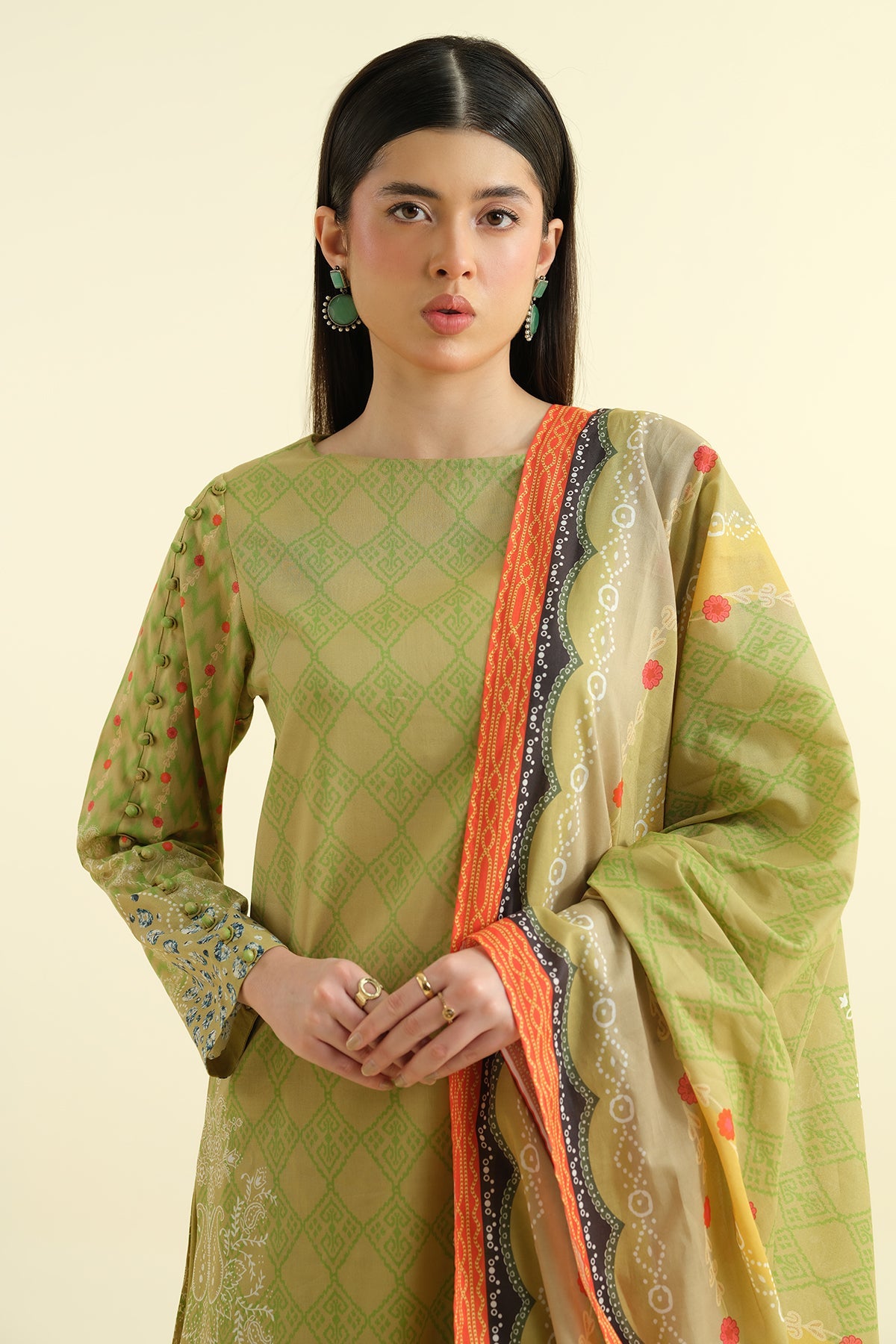 3 Piece - Printed Suit - X6142