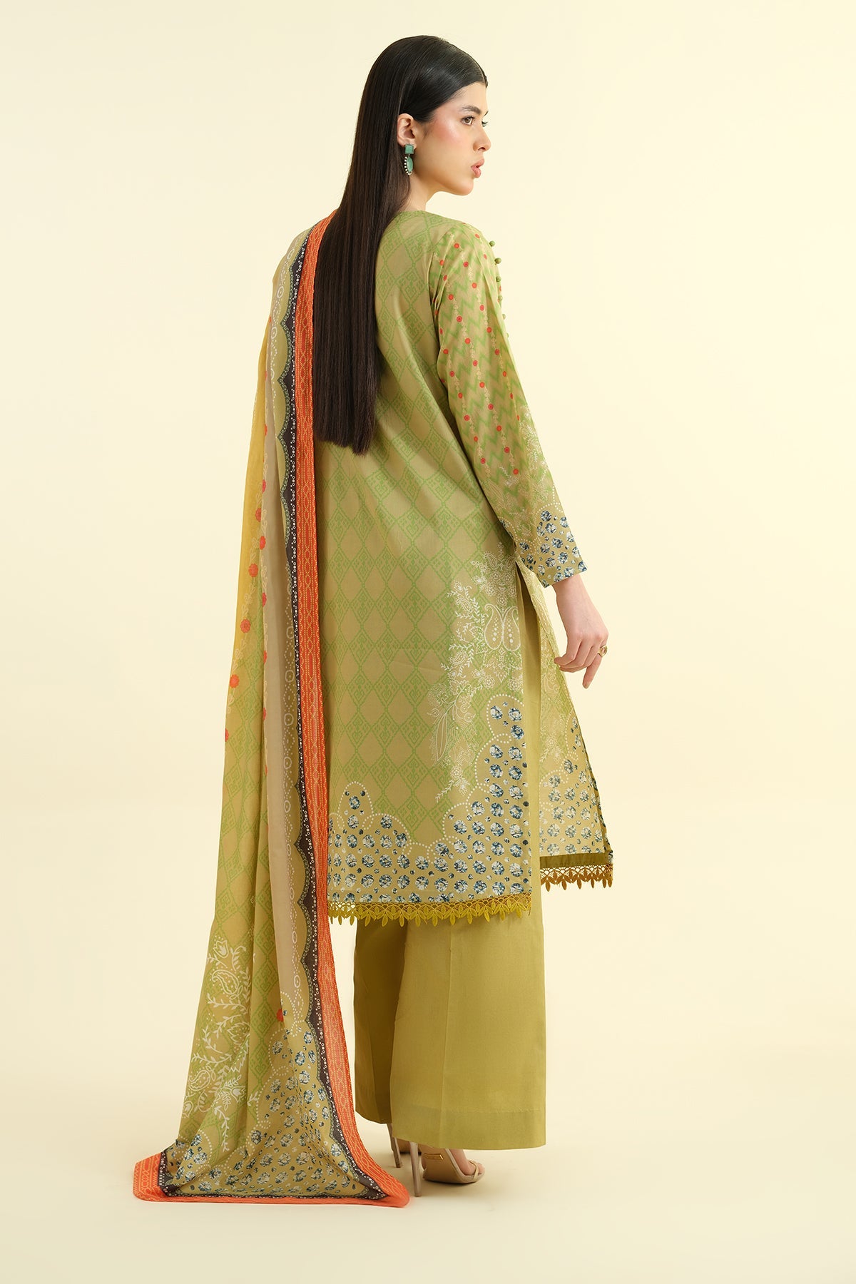 3 Piece - Printed Suit - X6142