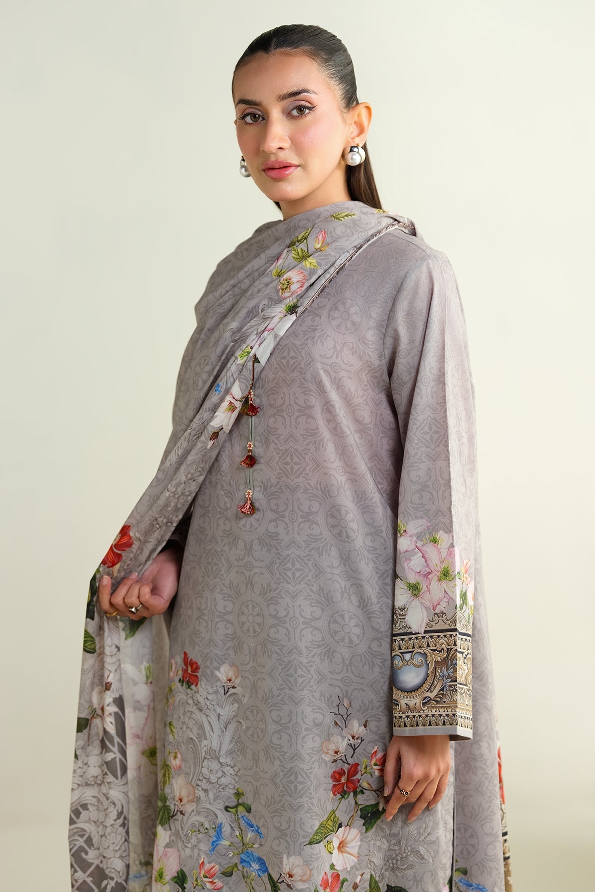 3 Piece - Printed Suit - X6143