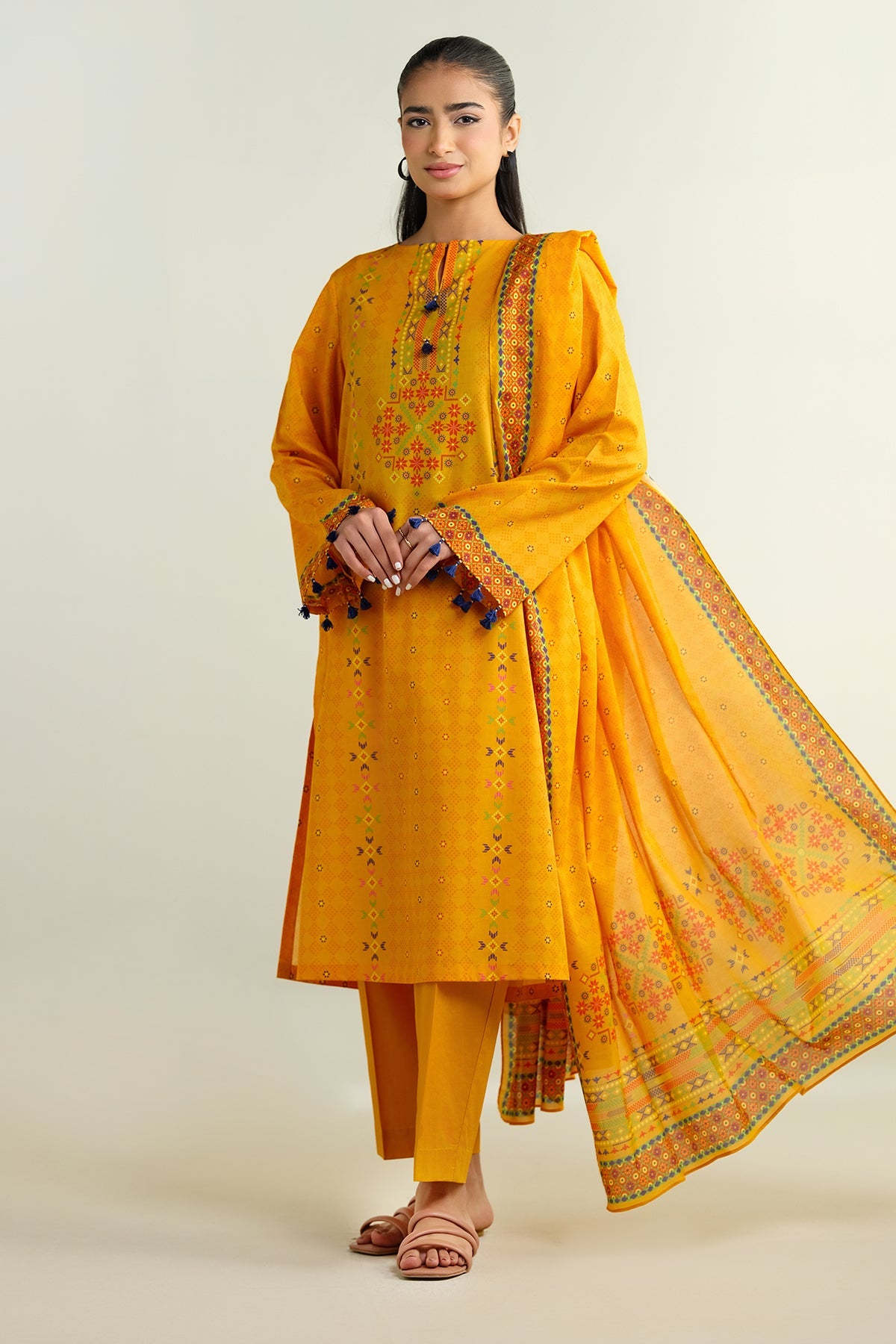 3 Piece - Printed Suit - X6144
