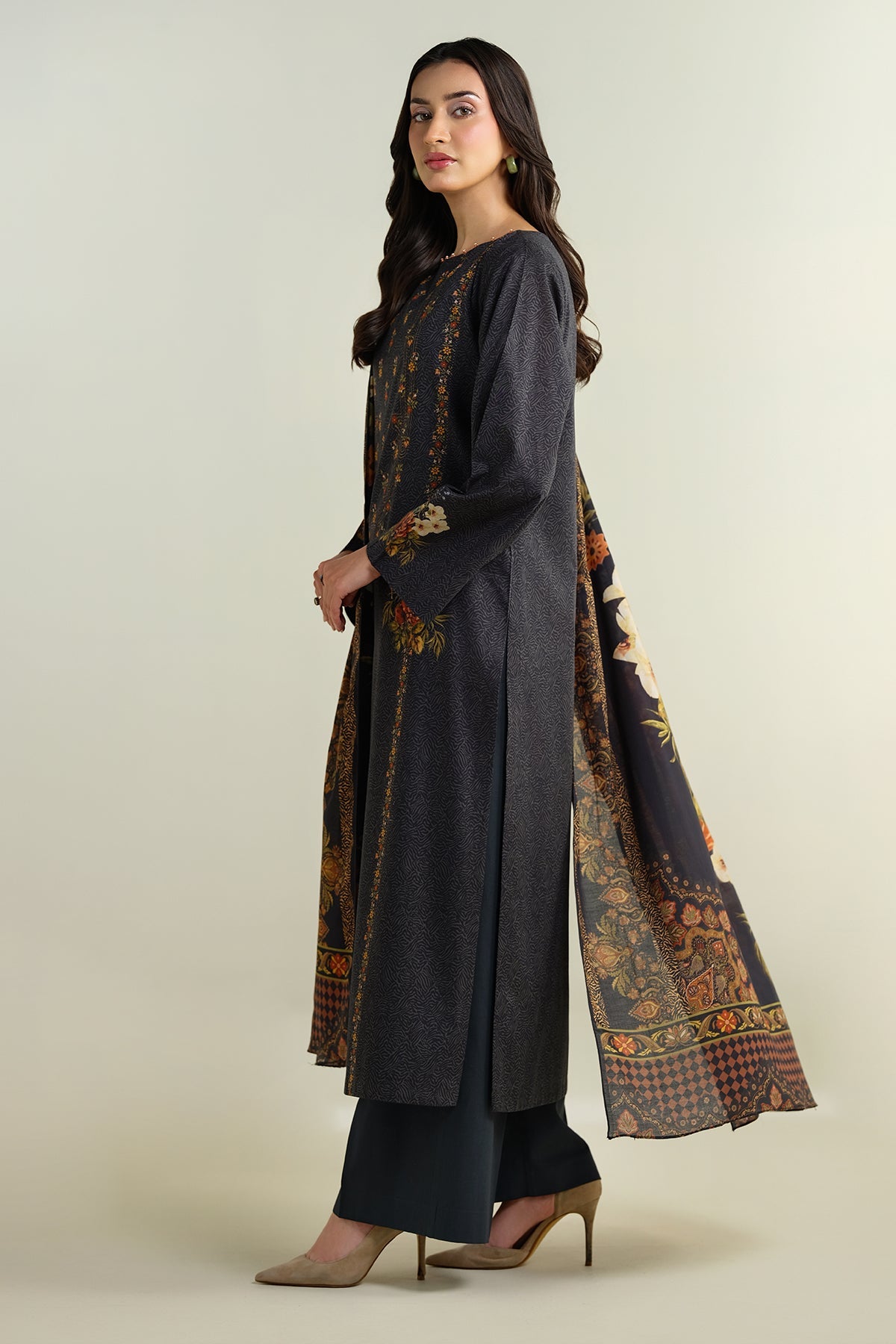 3 Piece - Printed Suit - X6145