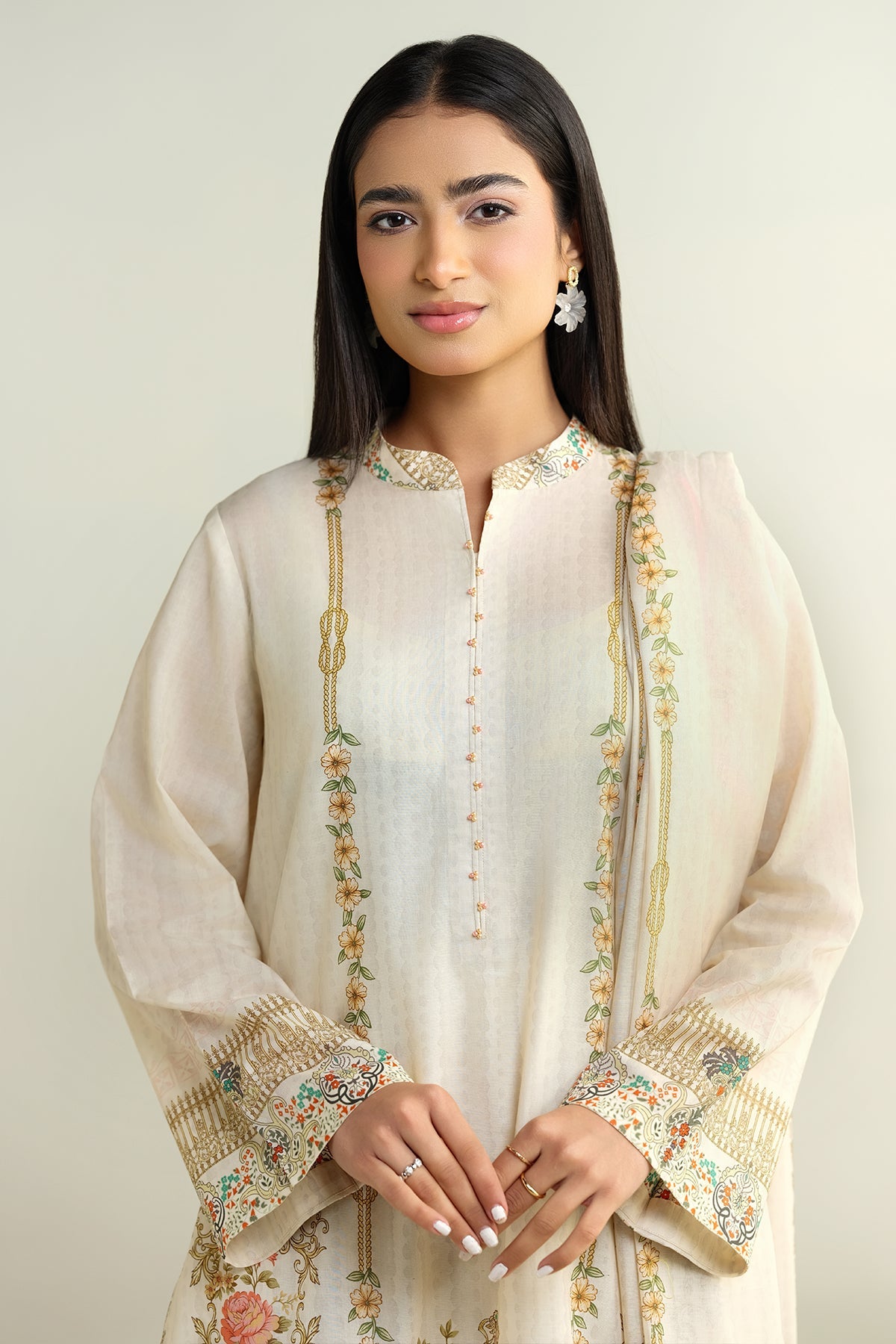 3 Piece - Printed Suit - X6146
