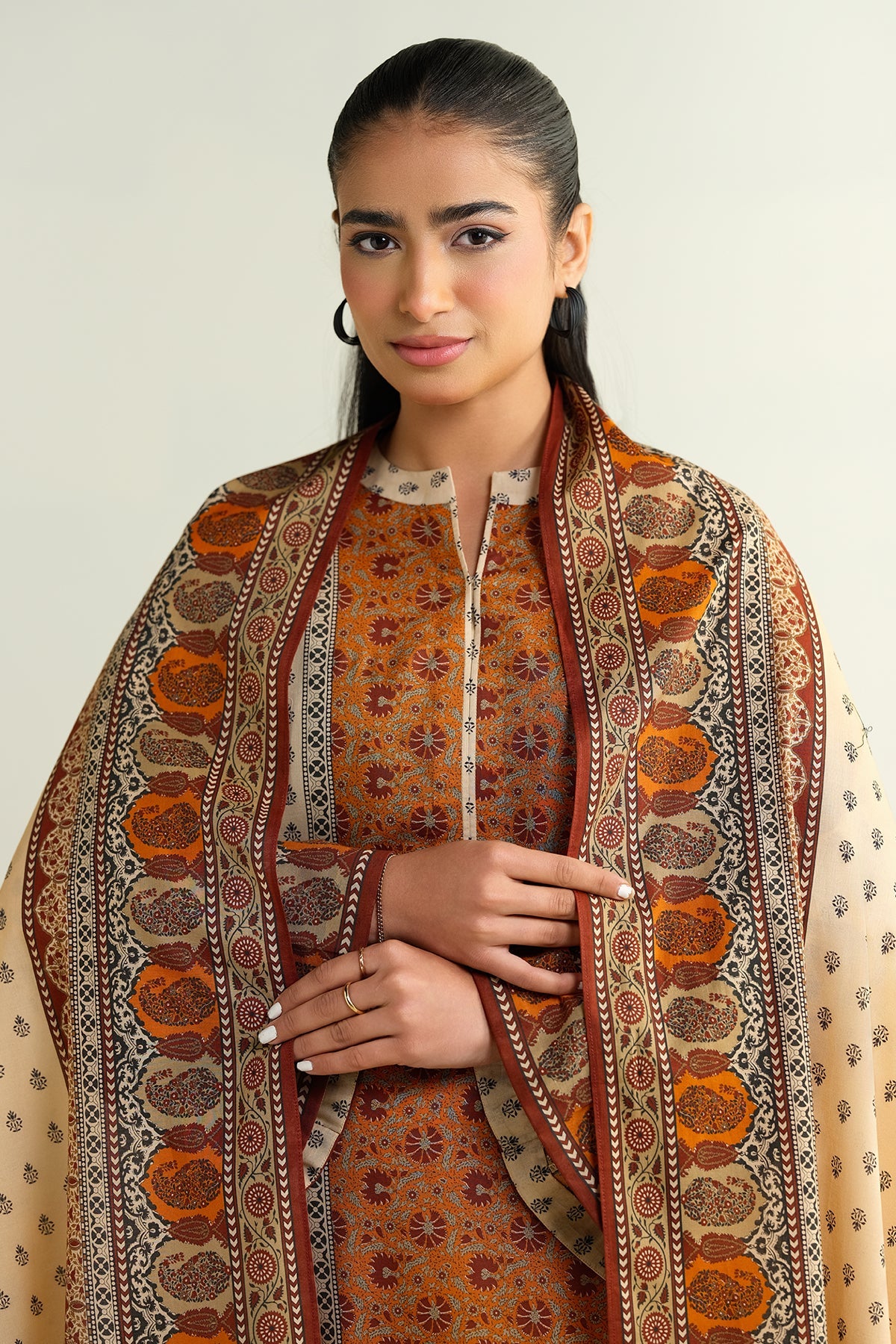 3 Piece - Printed Suit - X6154