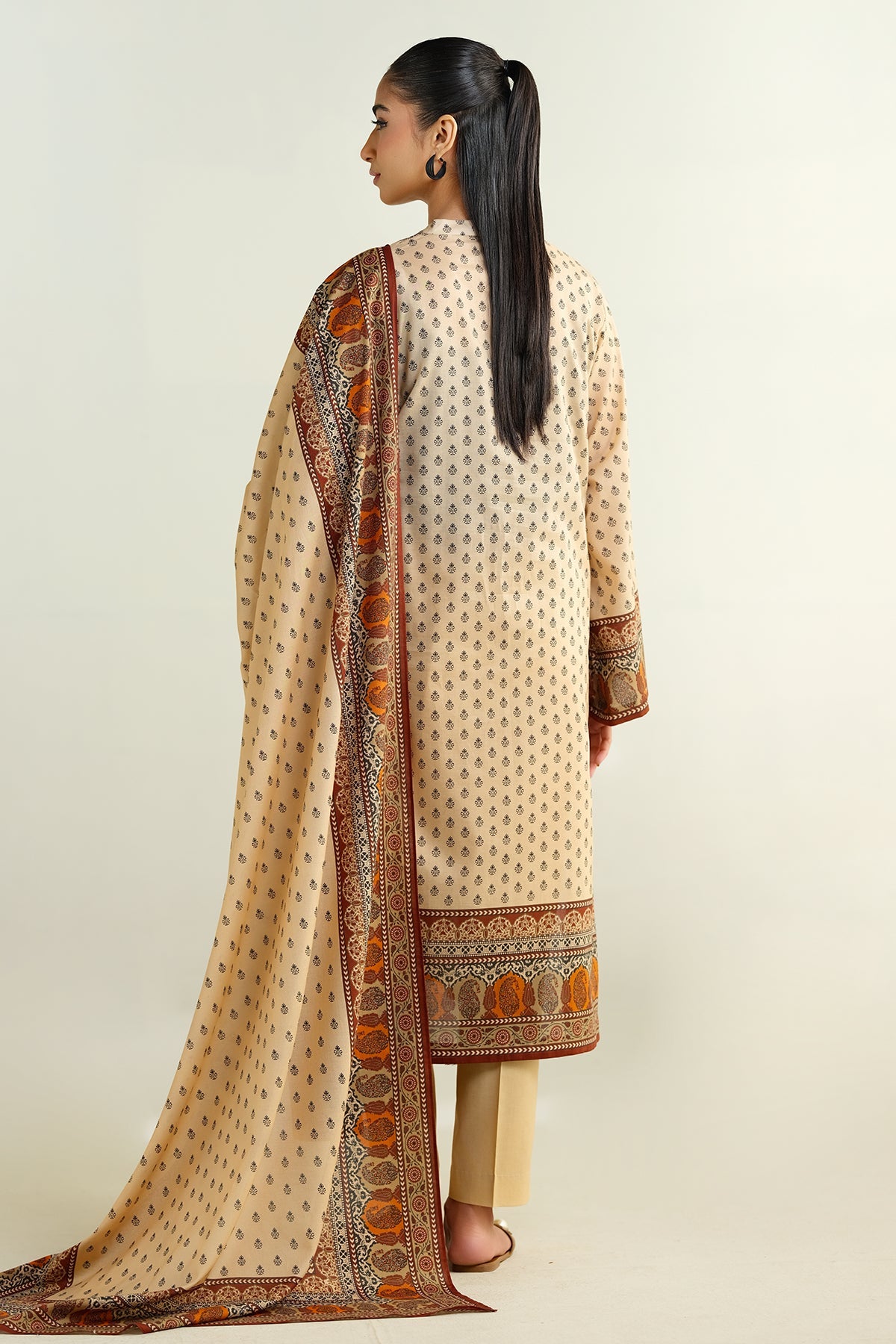 3 Piece - Printed Suit - X6154