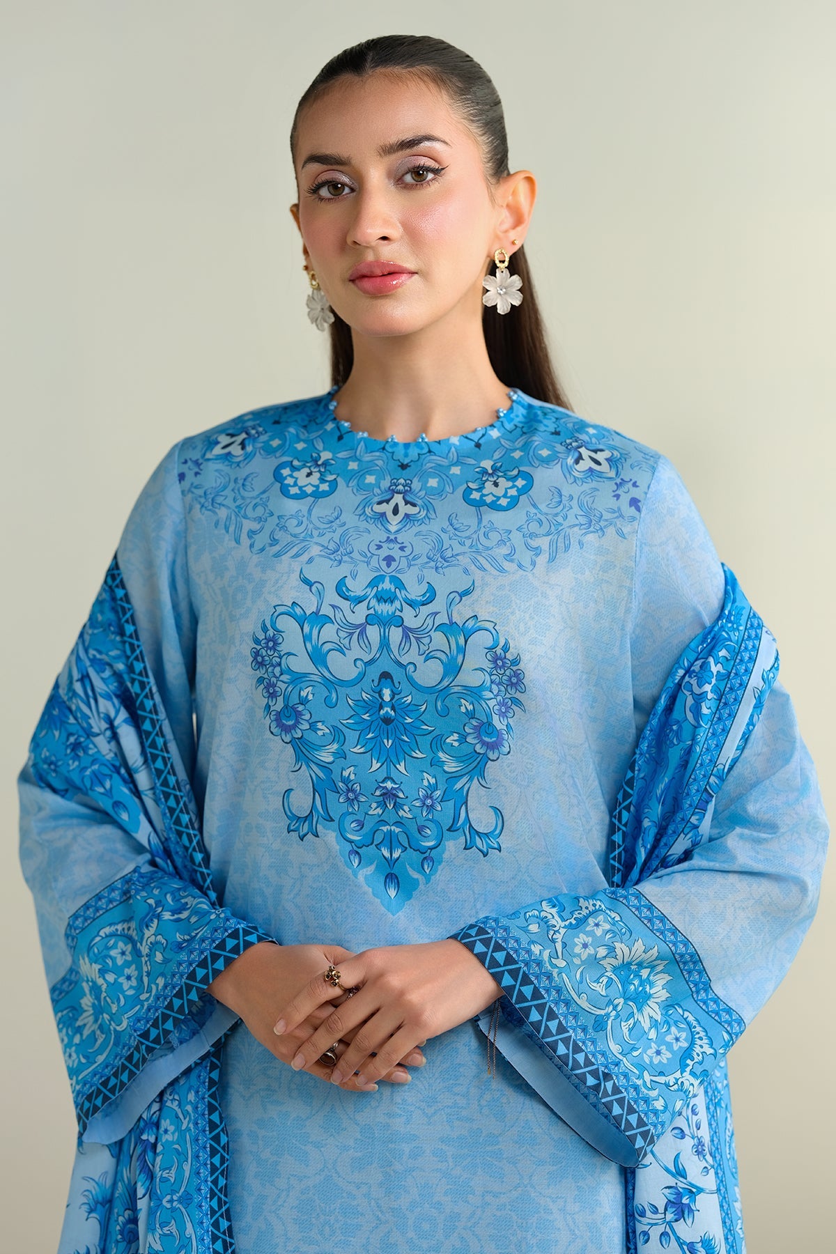 3 Piece - Printed Suit - X6155
