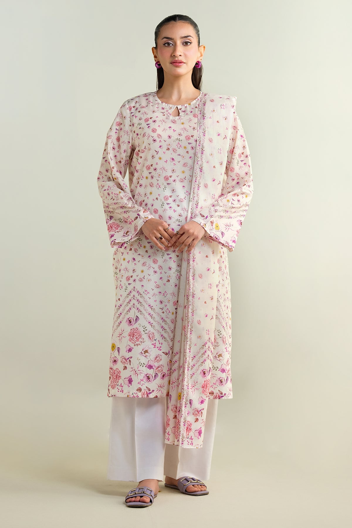 3 Piece - Printed Suit - X6159