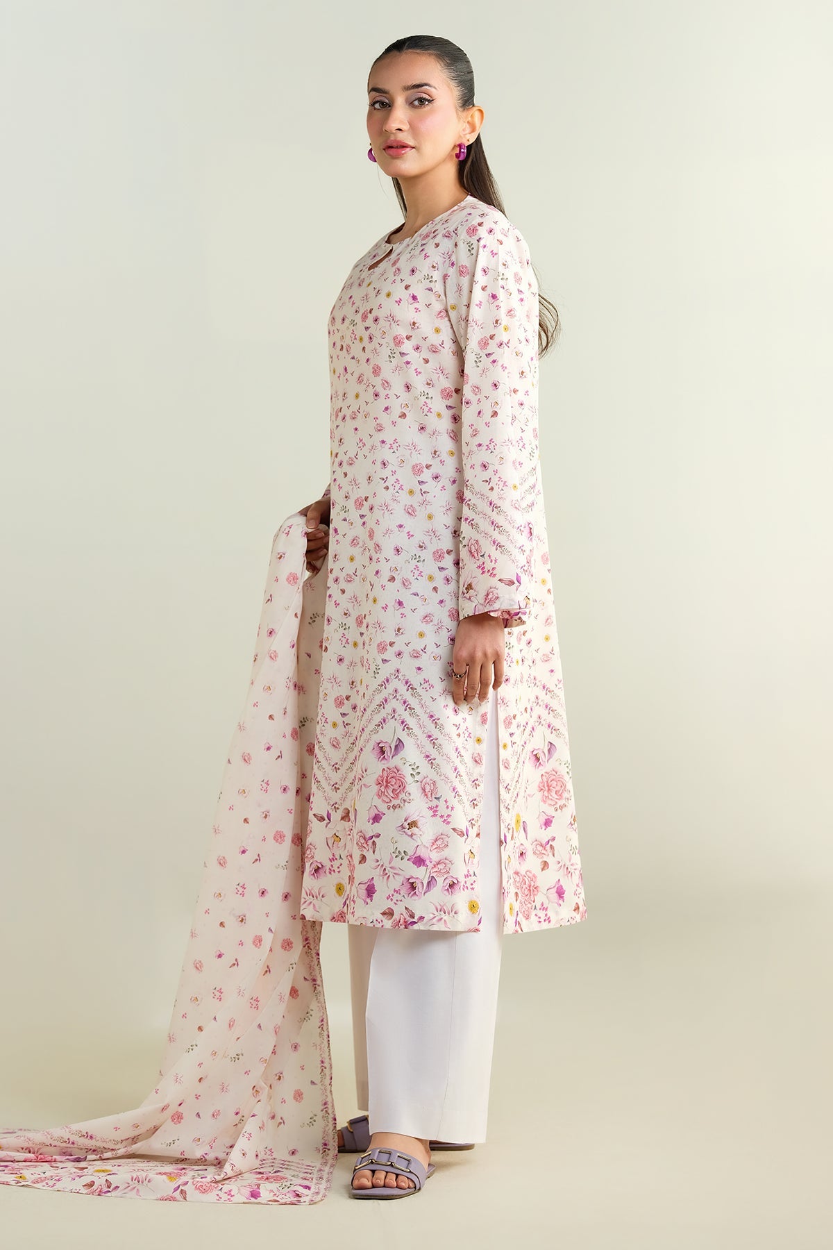 3 Piece - Printed Suit - X6159